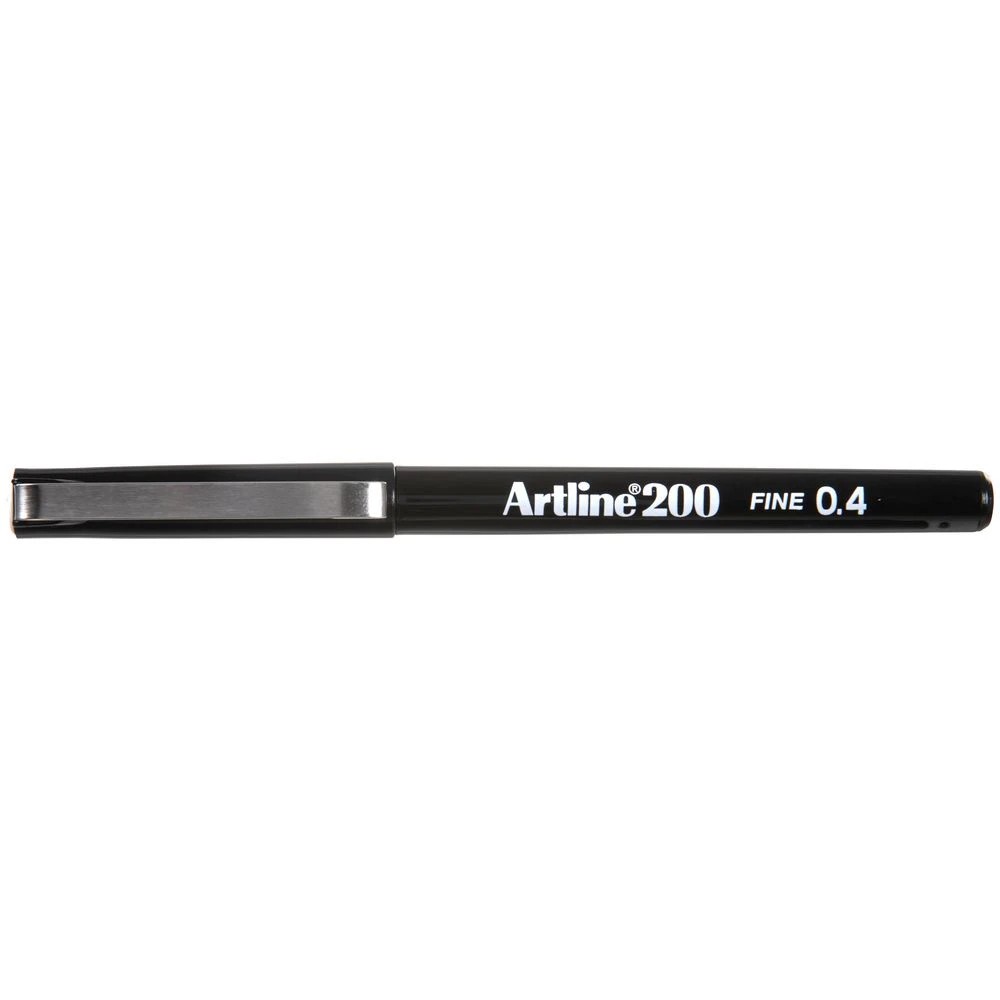 3 Artline 200 Fineliner 0.4mm Black 2 Pack, 3 of 7
