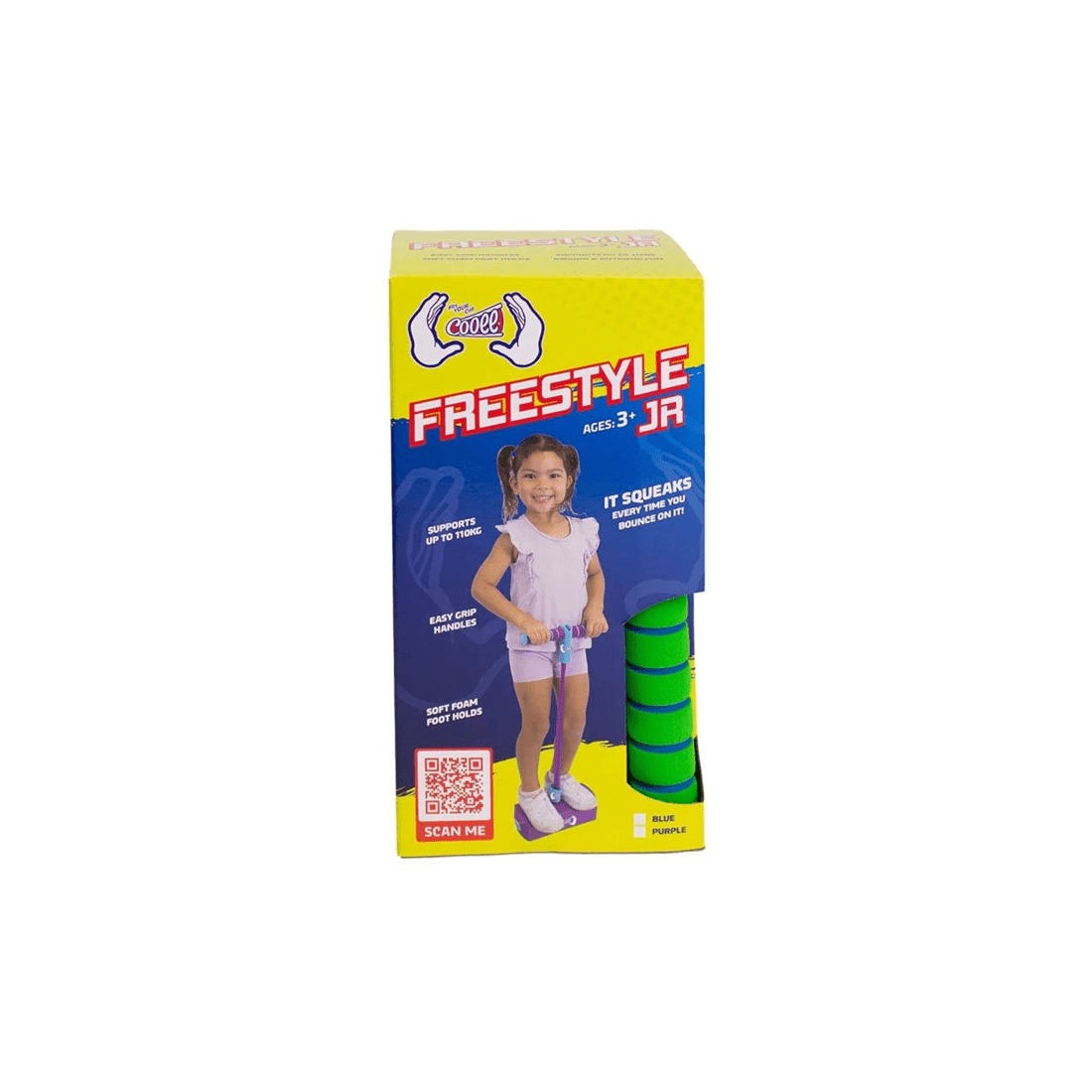 2 Cooee Freestyle Junior Pogo Stick - Blue/Green, 2 of 2