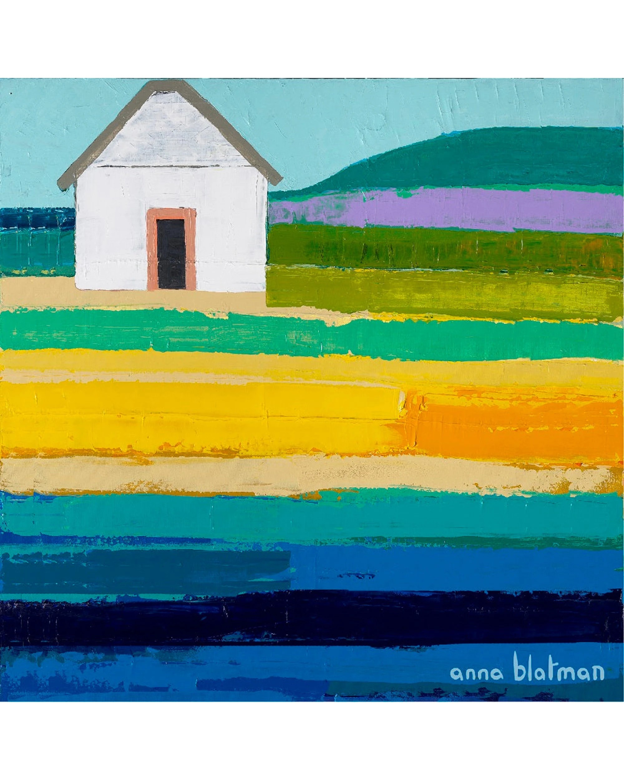 1 Lilli Rock 4PK Anna Blatman Pear Beach Coaster Set Square Dolomite Cork 11x11cm - Multi, 1 of 1