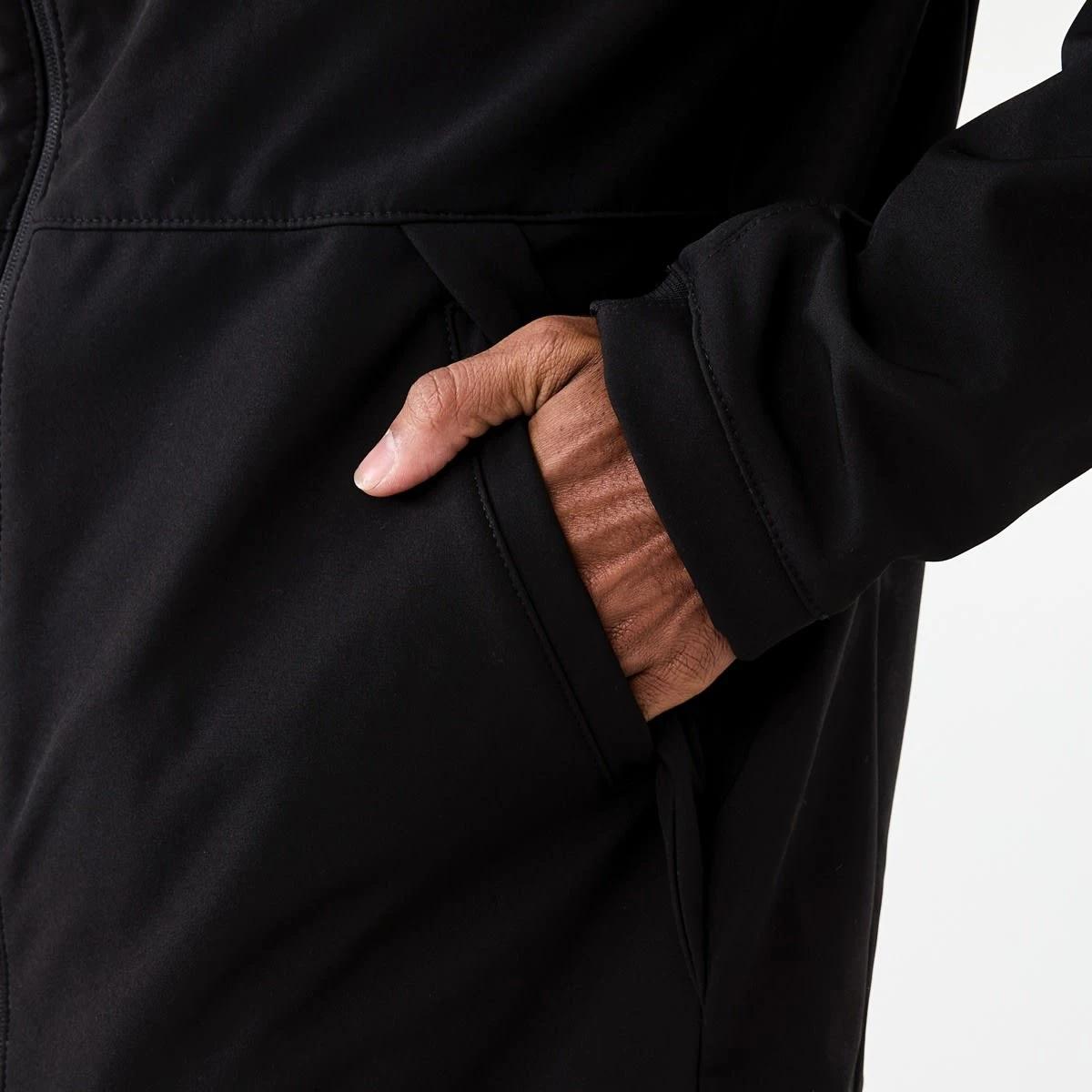 7 Active Mens Outdoor Bonded Shell Jacket Black, 7 of 7