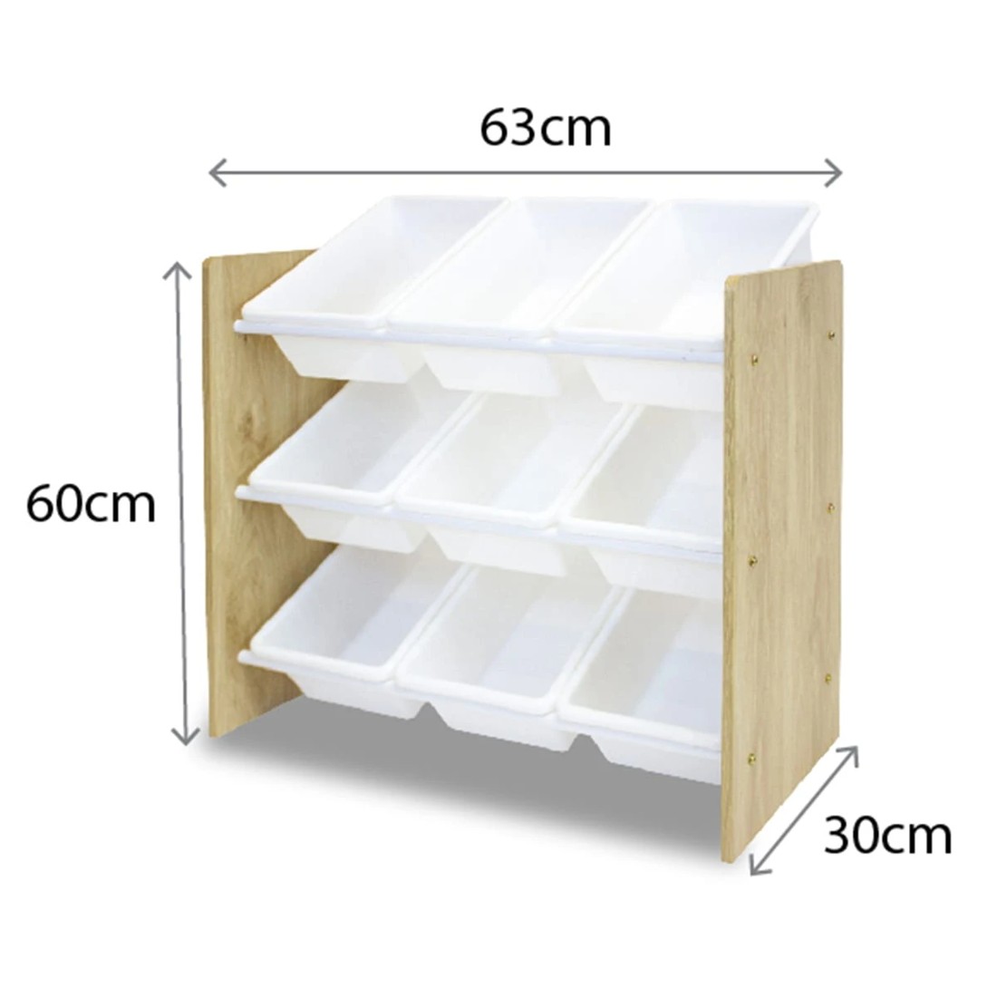 9 Kids Small 9-Tub Storage Organiser, 9 of 9