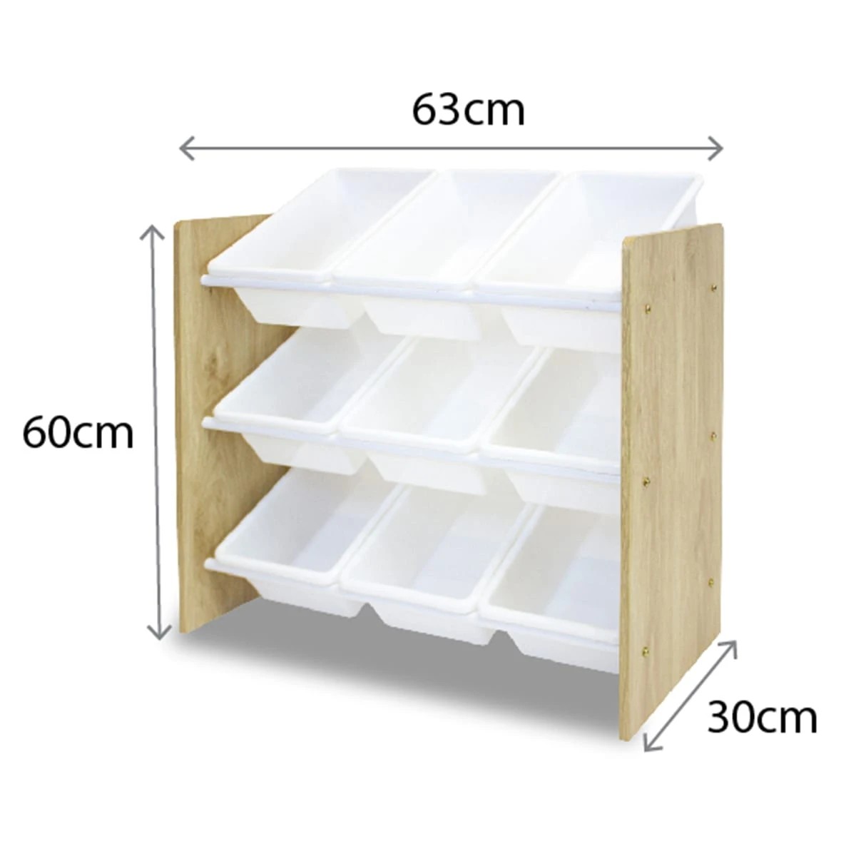 9 Kids Small 9-Tub Storage Organiser, 9 of 9