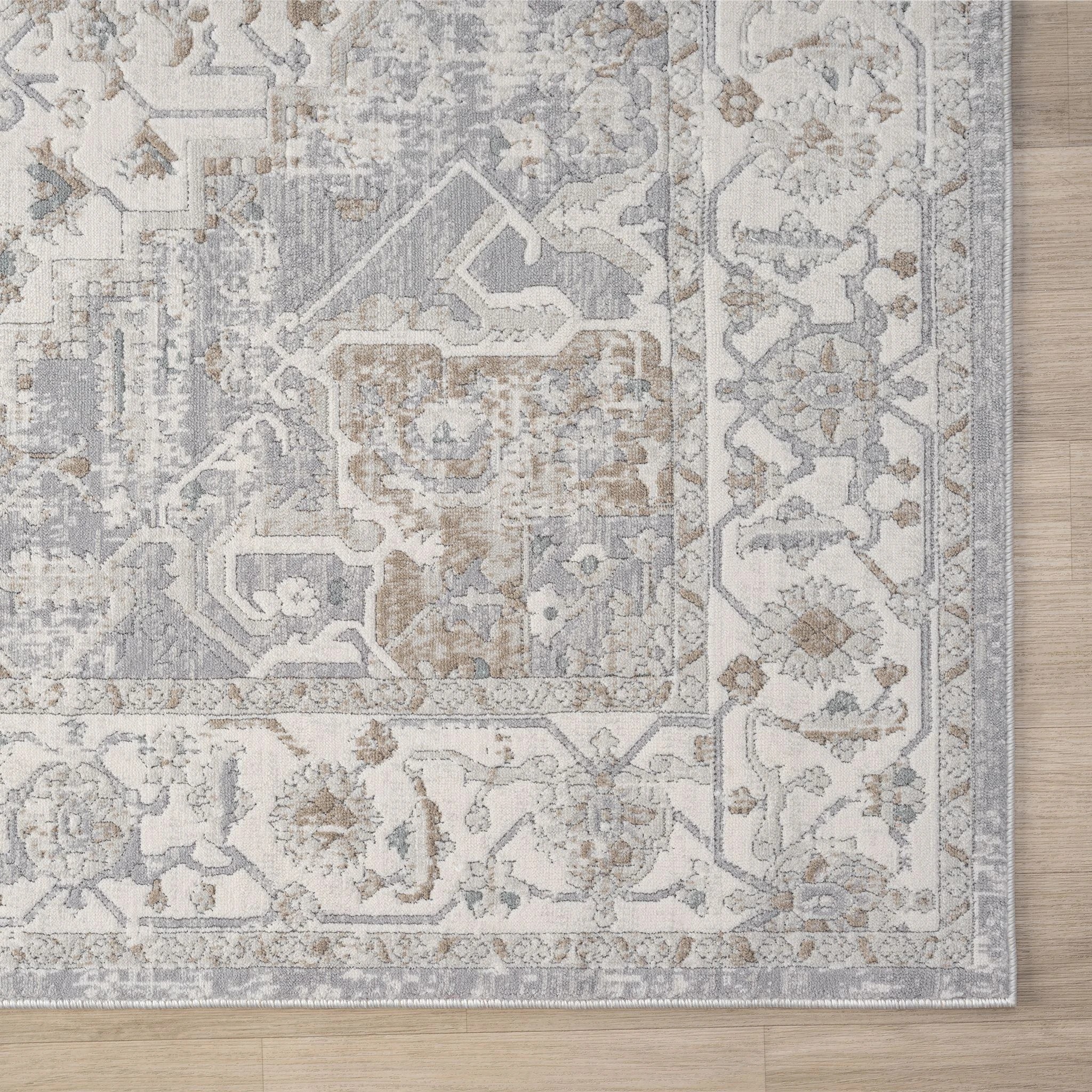 6 La Grace Home Adriano Soft Pile Premium Runner - 80x300cm - Frost, 6 of 10