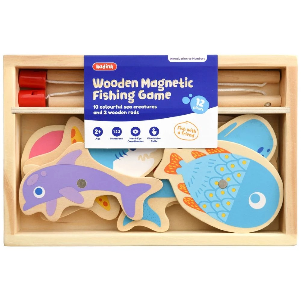1 Kadink Wooden Magnetic Fishing Game, 1 of 2