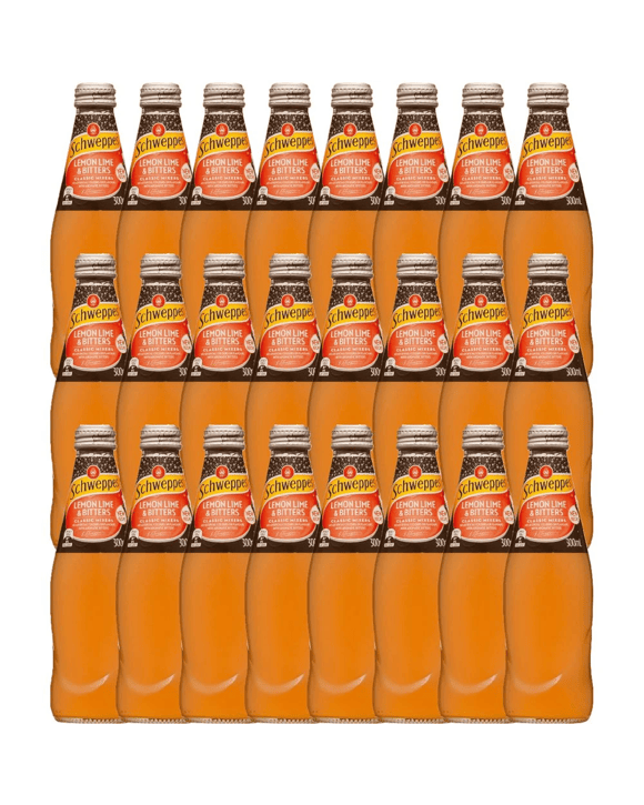 Schweppes Lemon Lime and Bitters 300mL 24 Pack