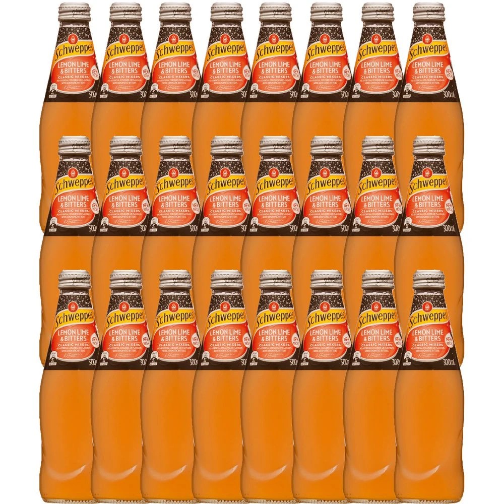 1 Schweppes Lemon Lime and Bitters 300mL 24 Pack, 1 of 3