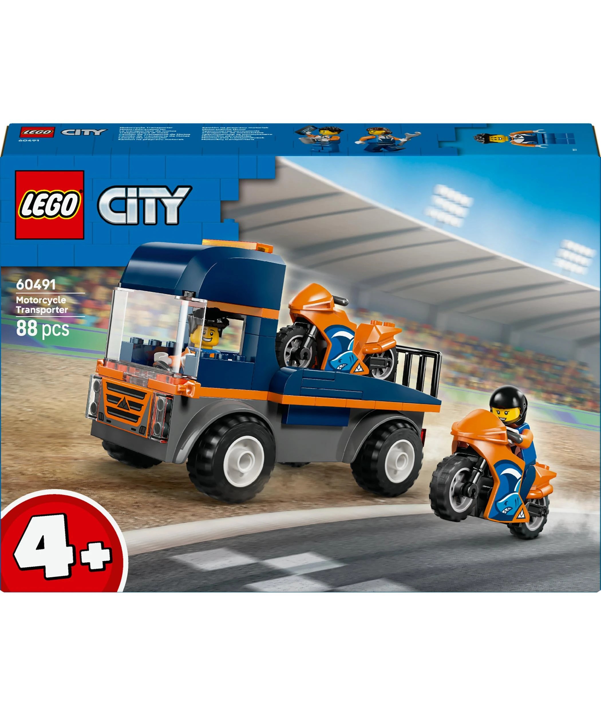 1 LEGO City Motorcycle Transporter 60491, 1 of 10