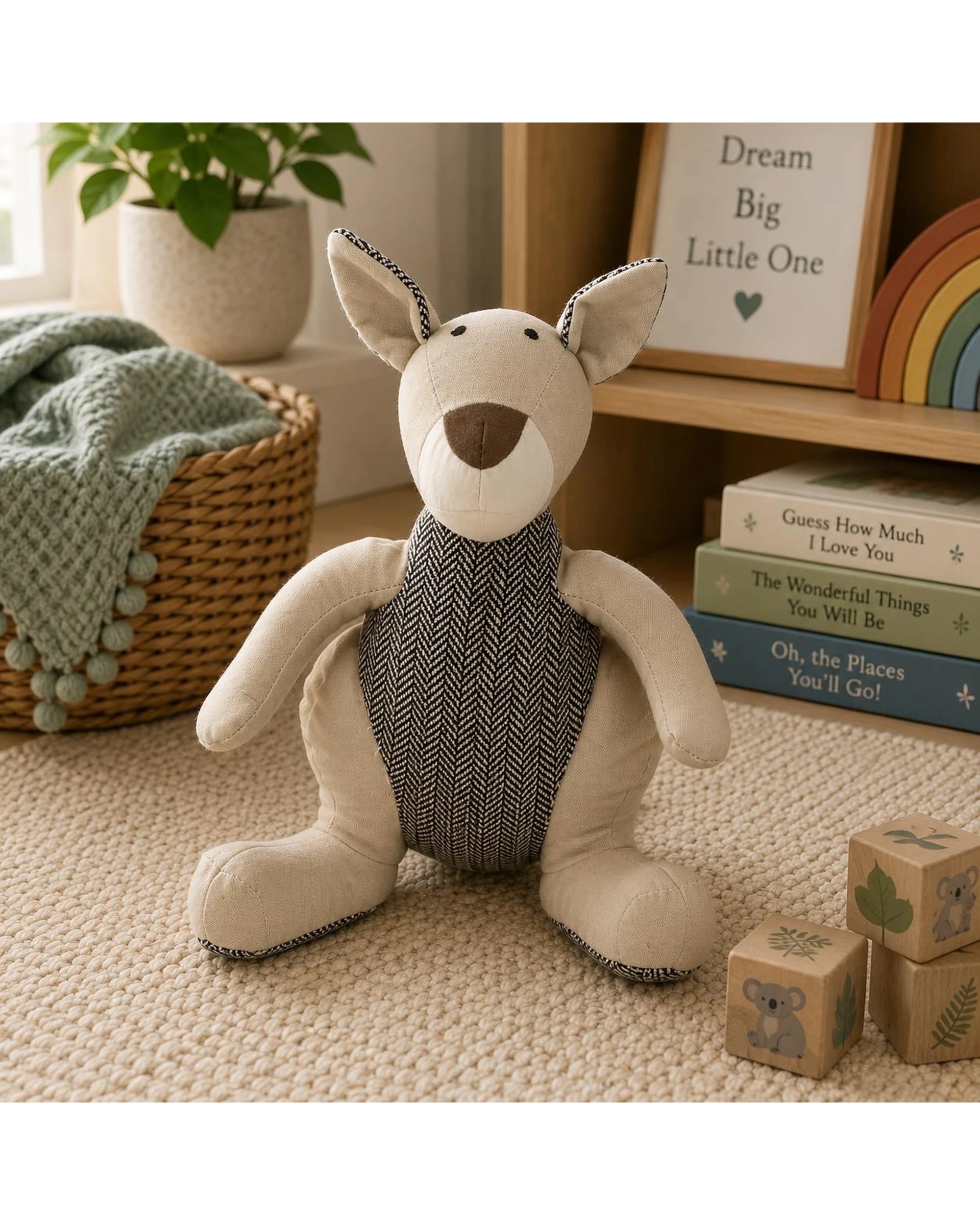 Lily & George Plush 35cm Kazza the Kangaroo, WLG-883 - Baby - Kmart