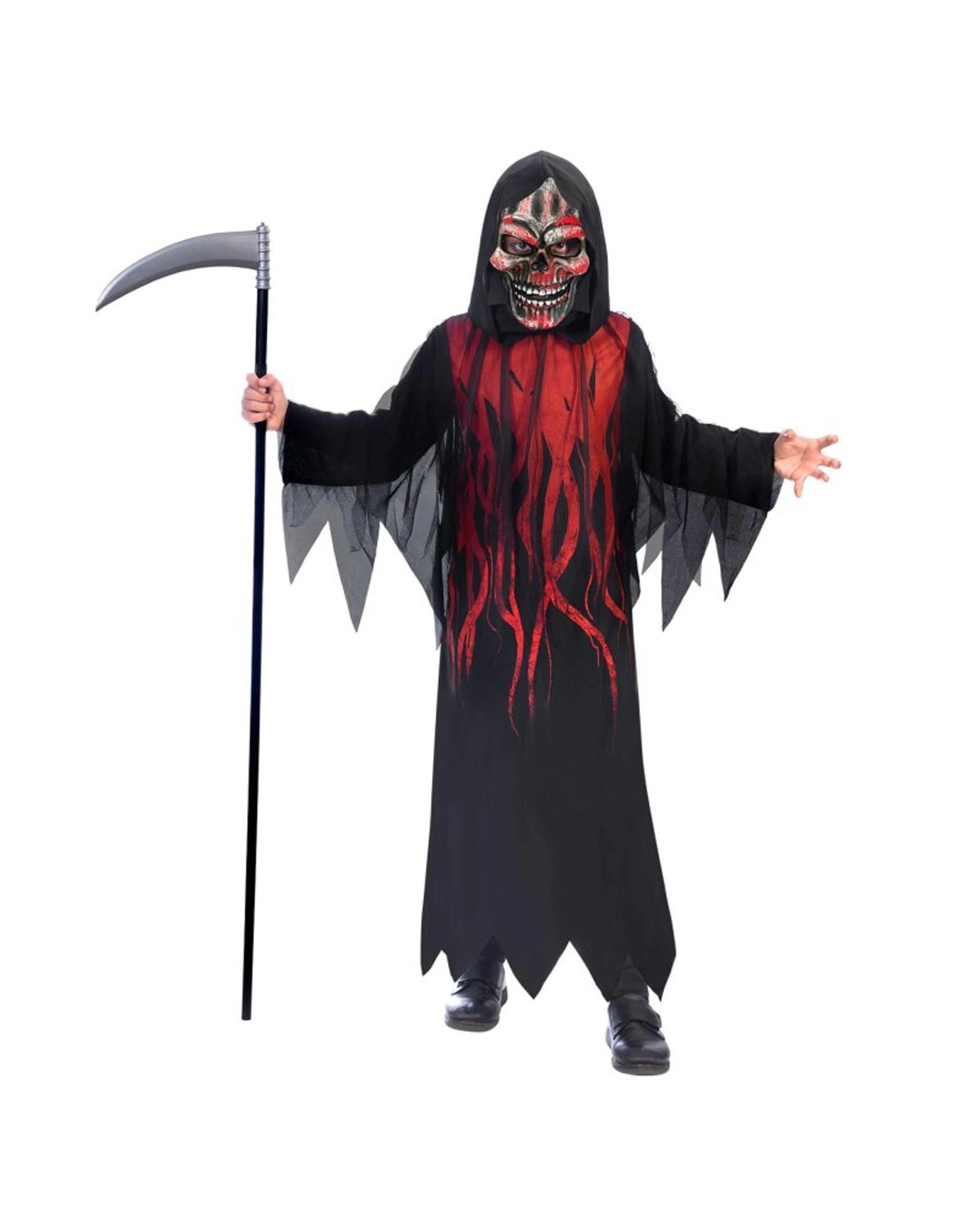 Dark Shadow Reaper Child Costume Size 10-12 Years - Kmart