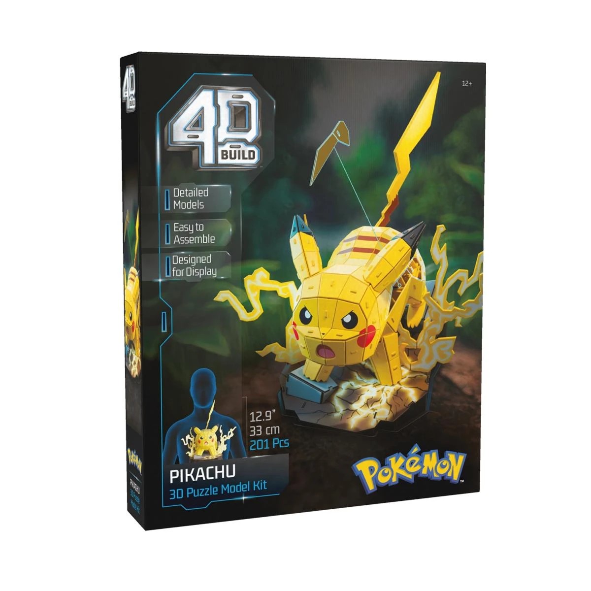 1 Pokemon 4D Build Pikachu 3D Puzzle Model Kit, 1 of 8