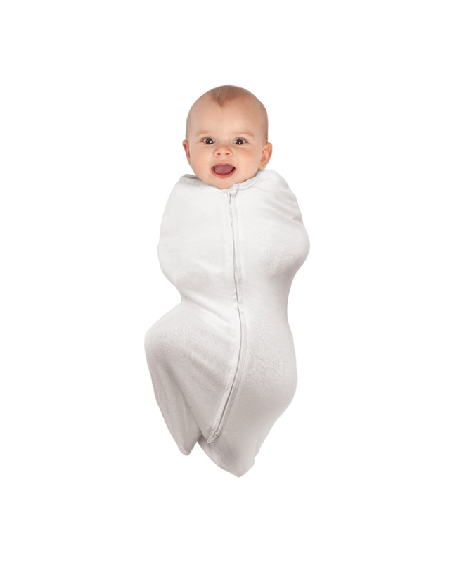 Babystudio Bamboo Swaddle Pouch 0.5 Tog Small (0-3 Months) - Bright White
 - W