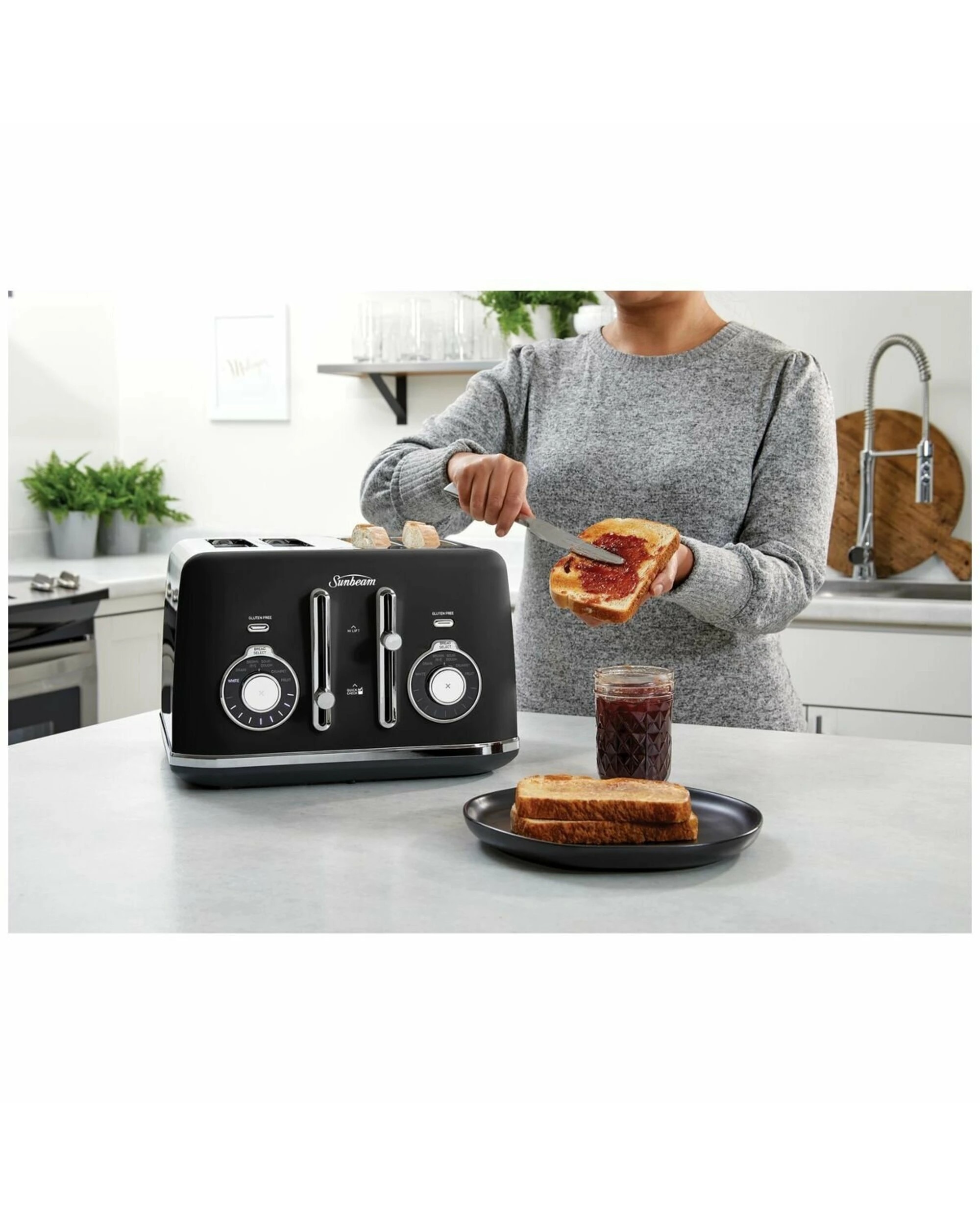 4 Sunbeam Alinea Collection 4 Slice Toaster - Black - BLACK, 4 of 4