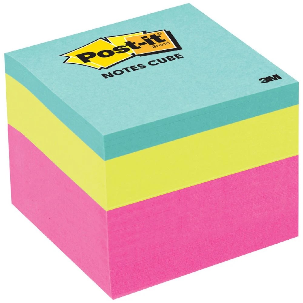 1 Post-it Notes Cube 48 x 48mm Pink Wave, 1 of 1