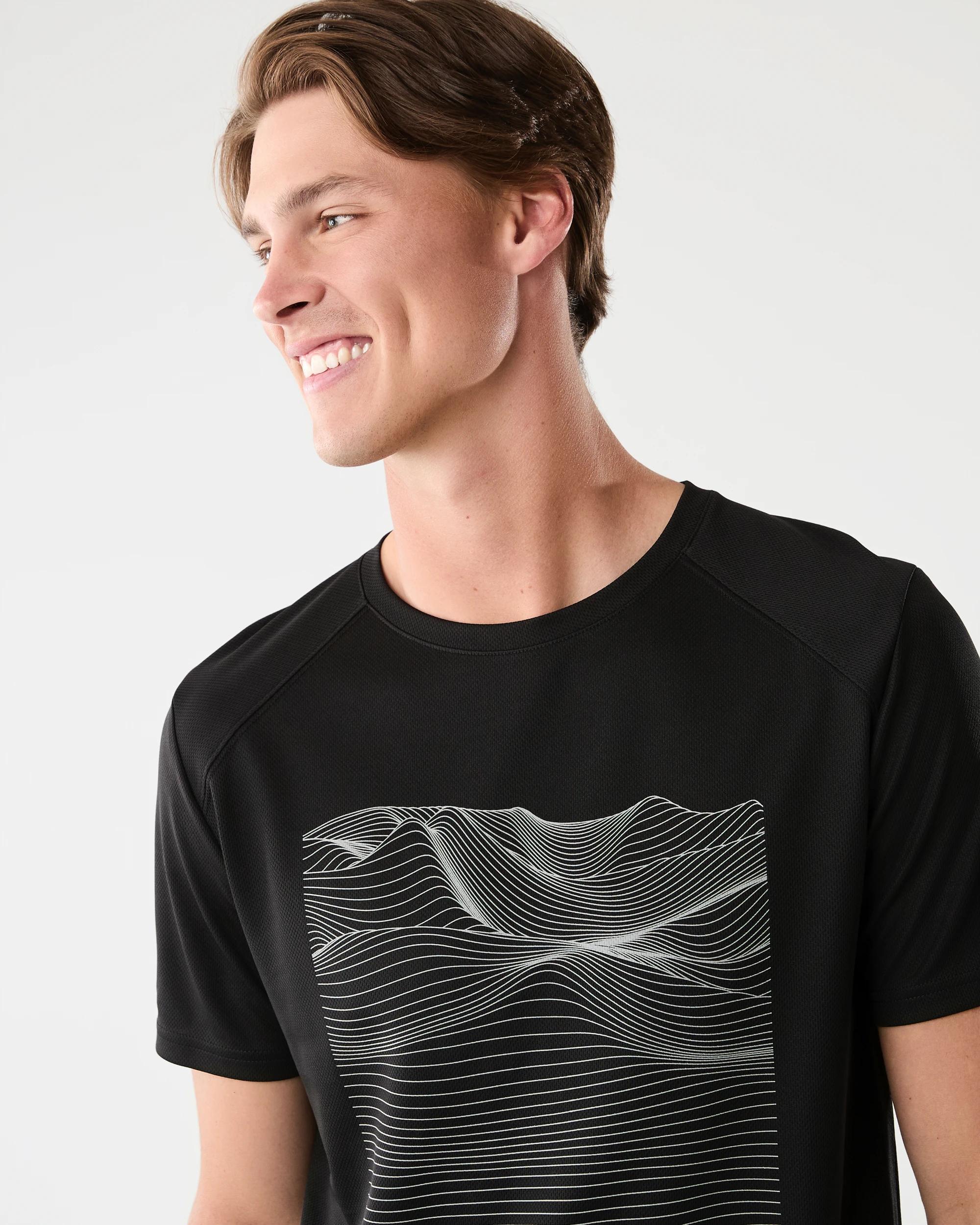 5 Active Mens Printed T-shirt Dune Geo, 5 of 7