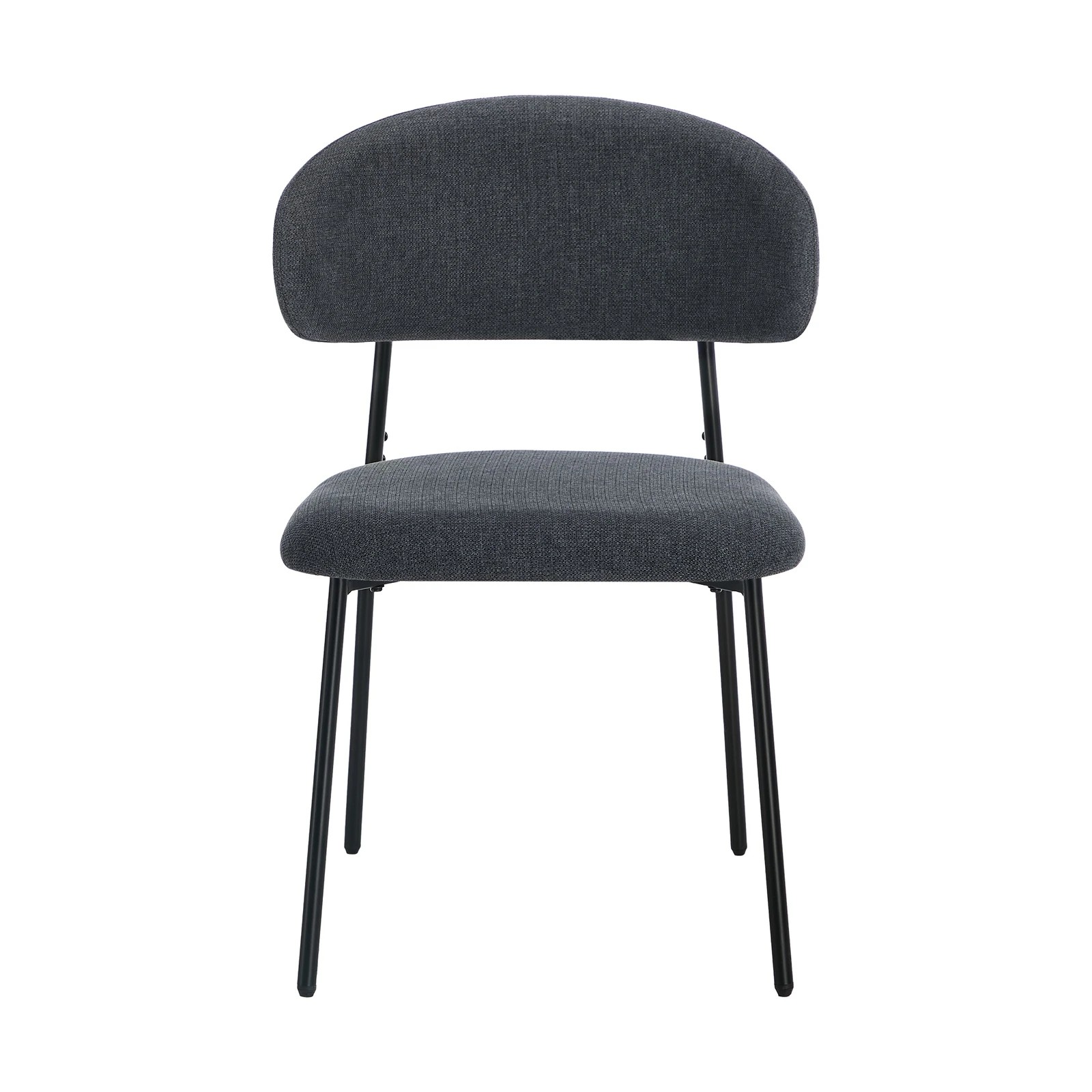 6 Oikiture 2x Dining Chairs Kitchen Lounge Seat Linen Fabric Accent Chair - Grey, 6 of 9