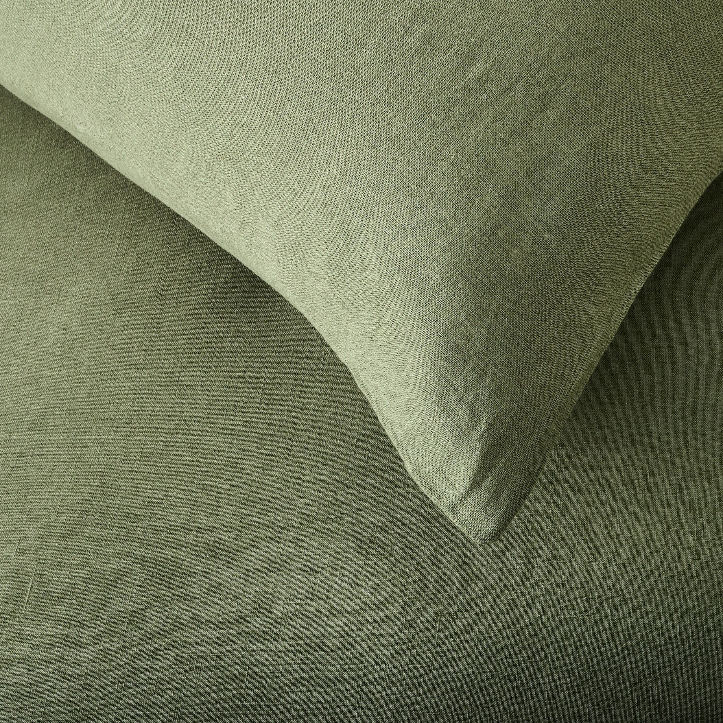 3 Kayden Linen Cotton Quilt Cover Set - King Bed, Forest, 3 of 7