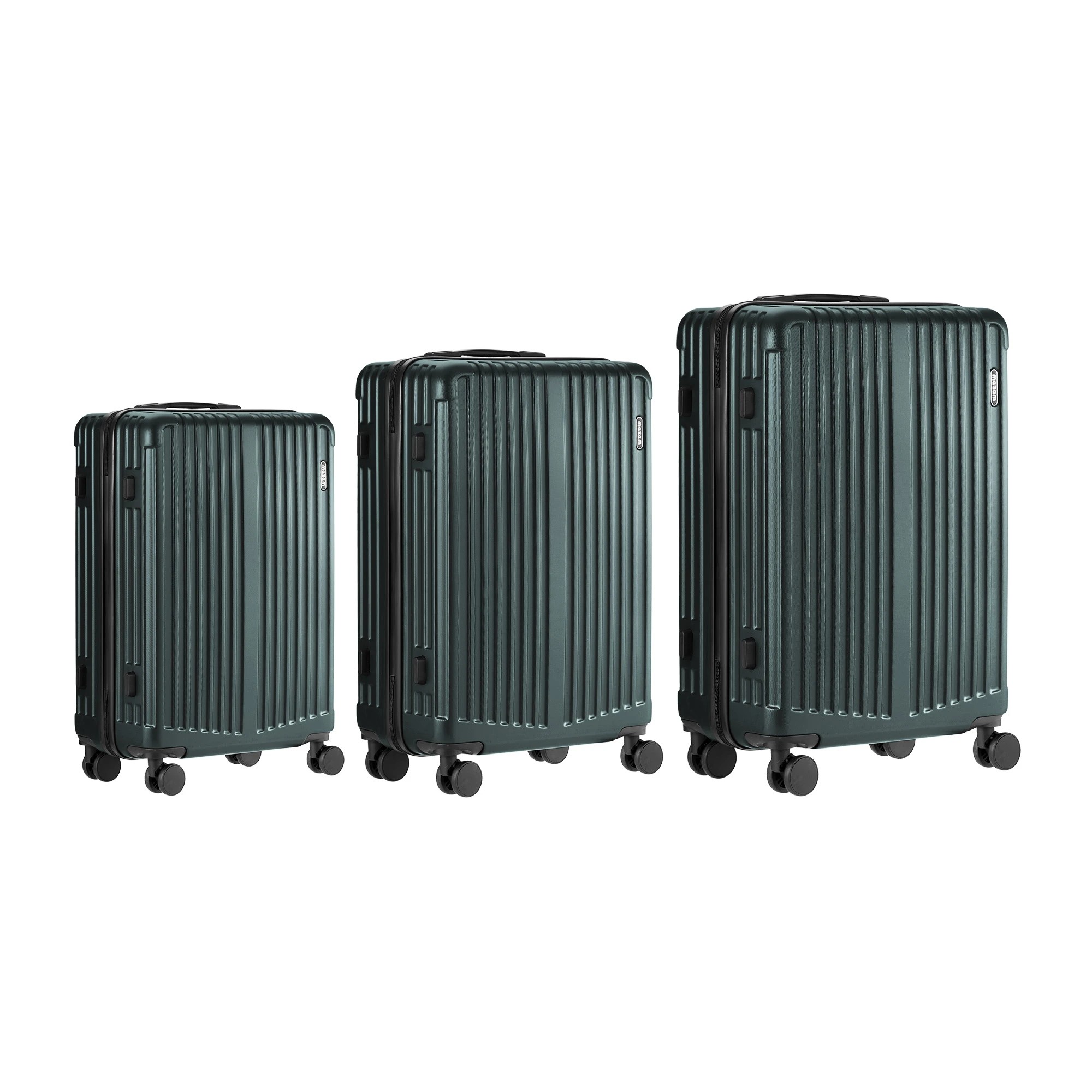 6 Mazam 3PCS Luggage Suitcase Trolley Set TSA Lock Hard Case - Green, 6 of 9