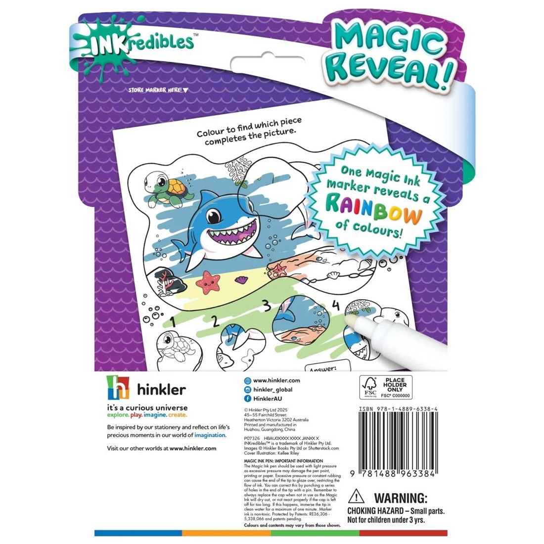 2 INKredibles Magic Reveal Ocean Adventure Mess Free Magic Ink Pictures! - Book, 2 of 5