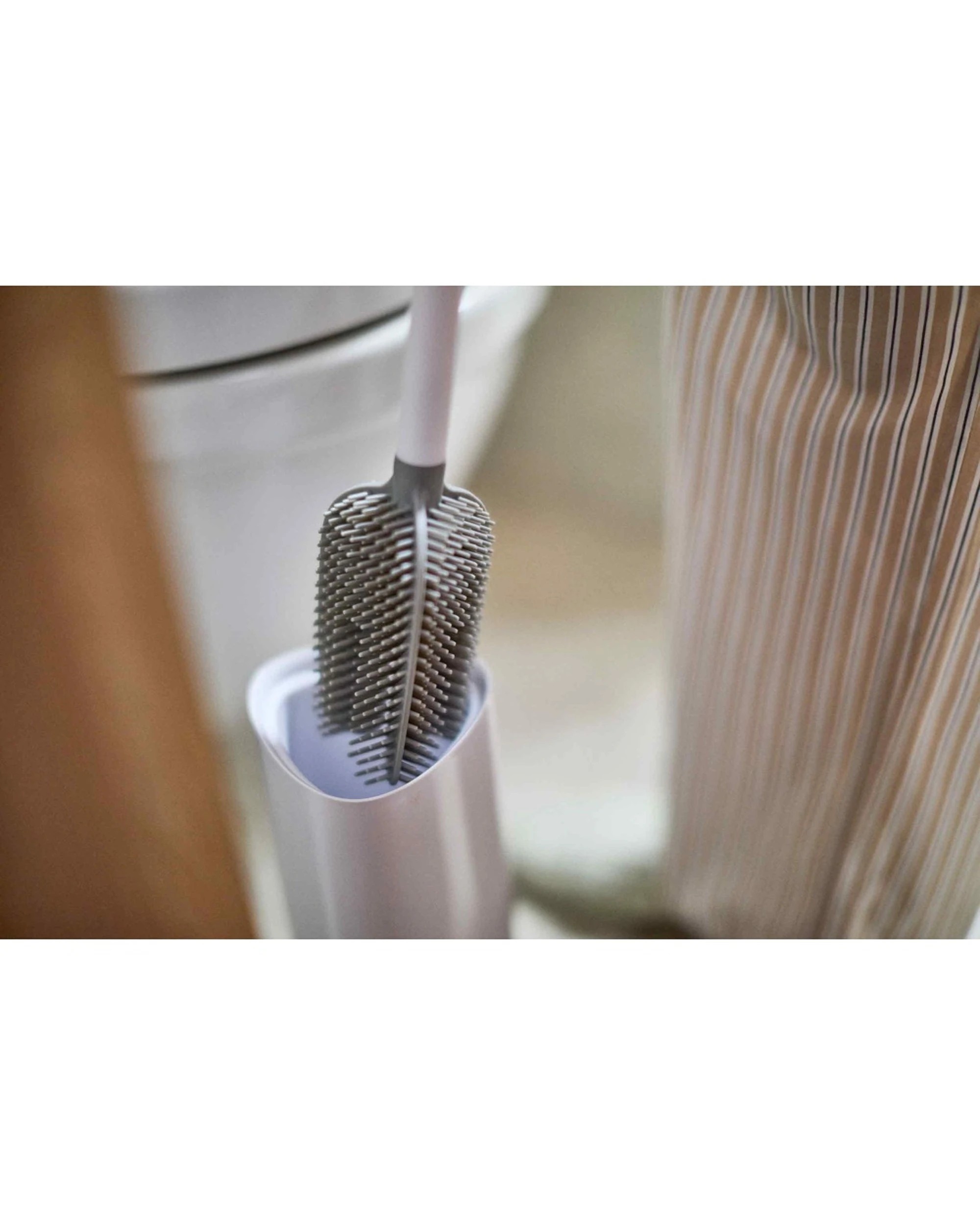 5 Joseph Joseph Flex 360 Bathroom Toilet Cleaning Brush With Holder - White, 5 of 5