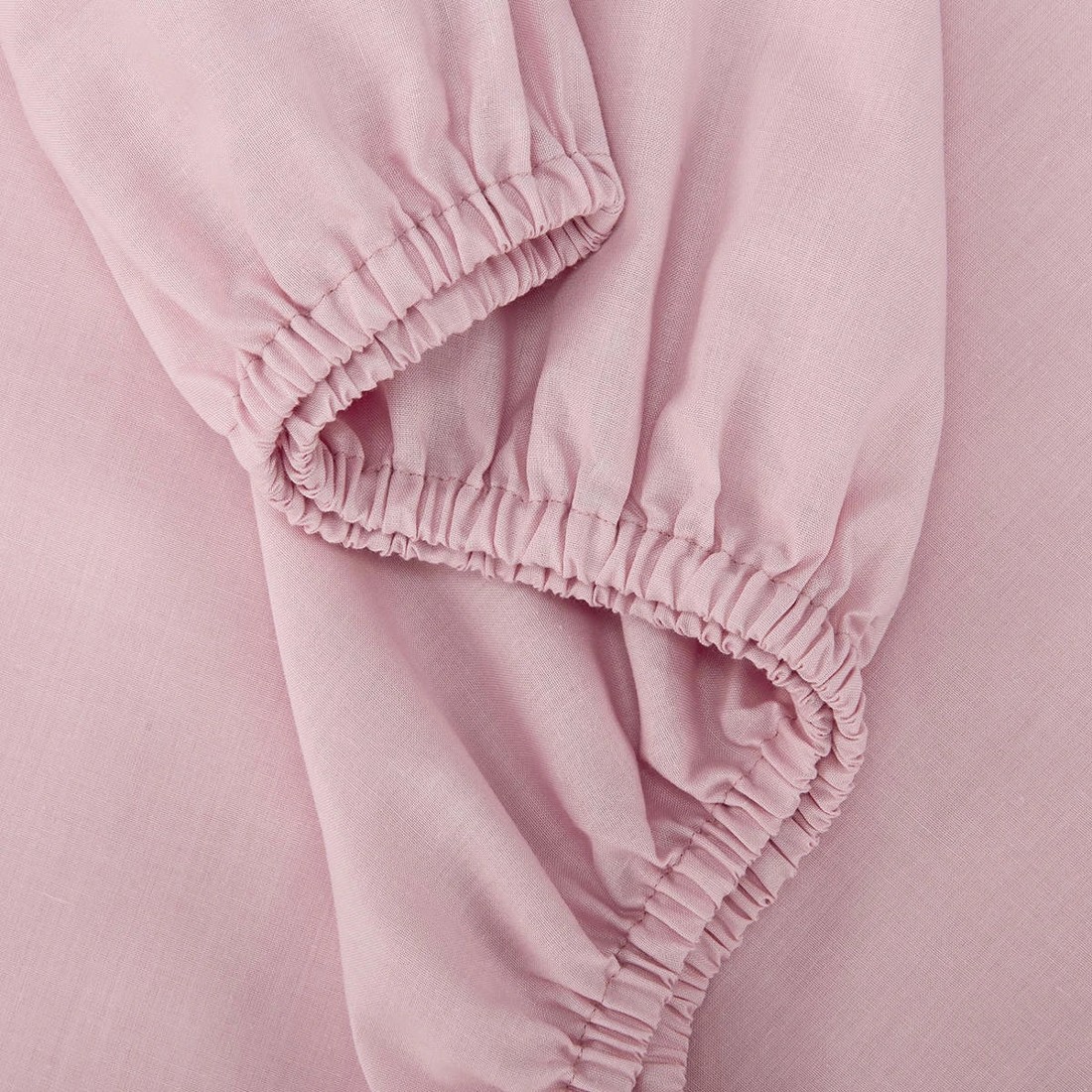 3 180 Thread Count Fitted Sheet - Double Bed, Pink, 3 of 4