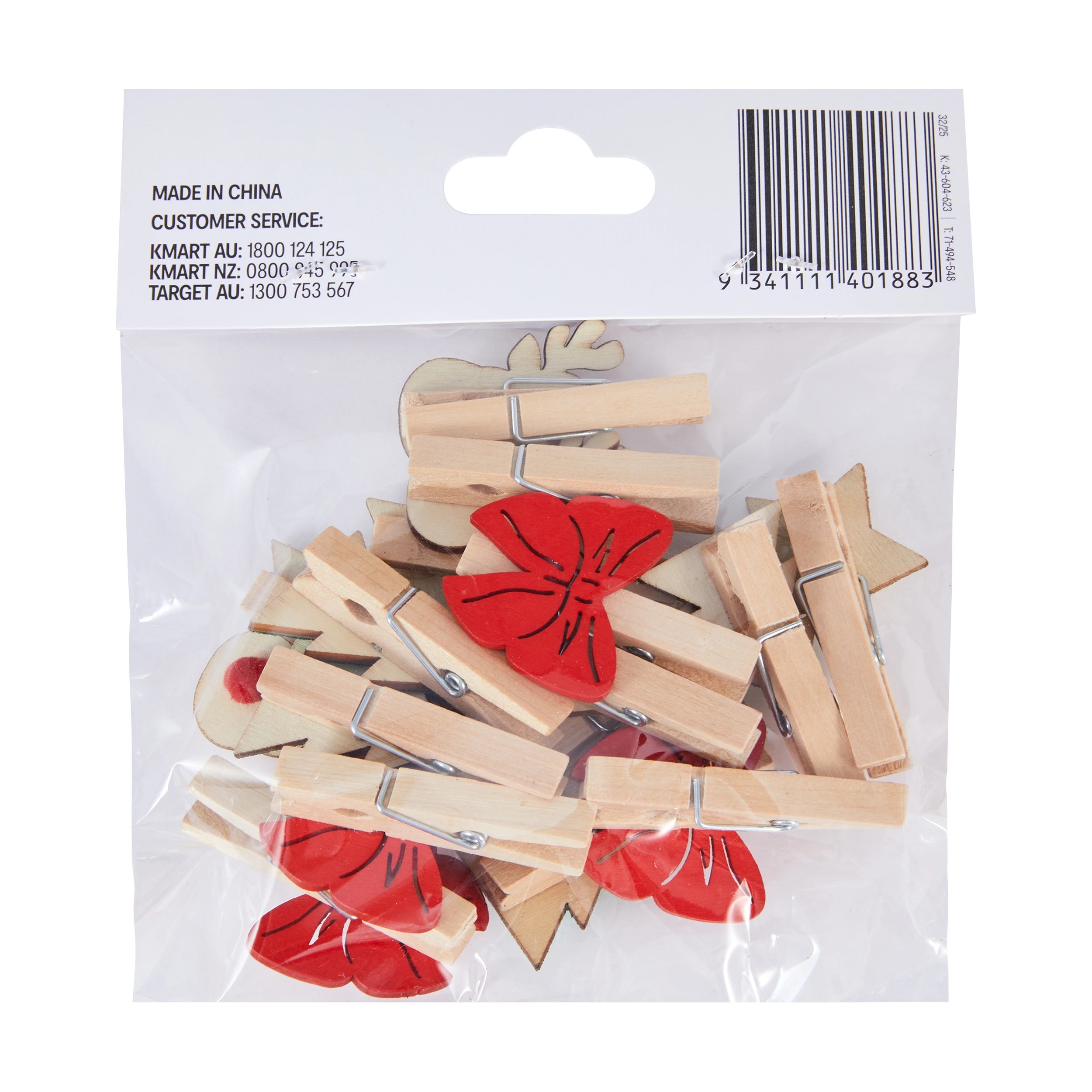 3 Christmas Craft Novelty Pegs 16 Pack, 3 of 3