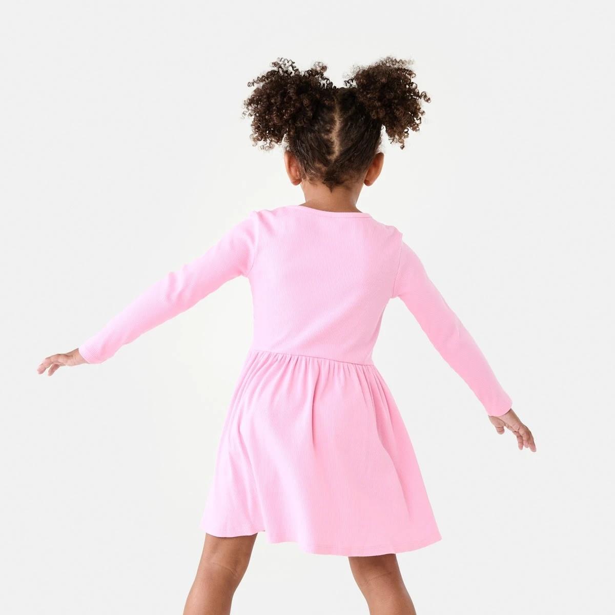 2 Rib Jersey Dress Pris Pink, 2 of 9