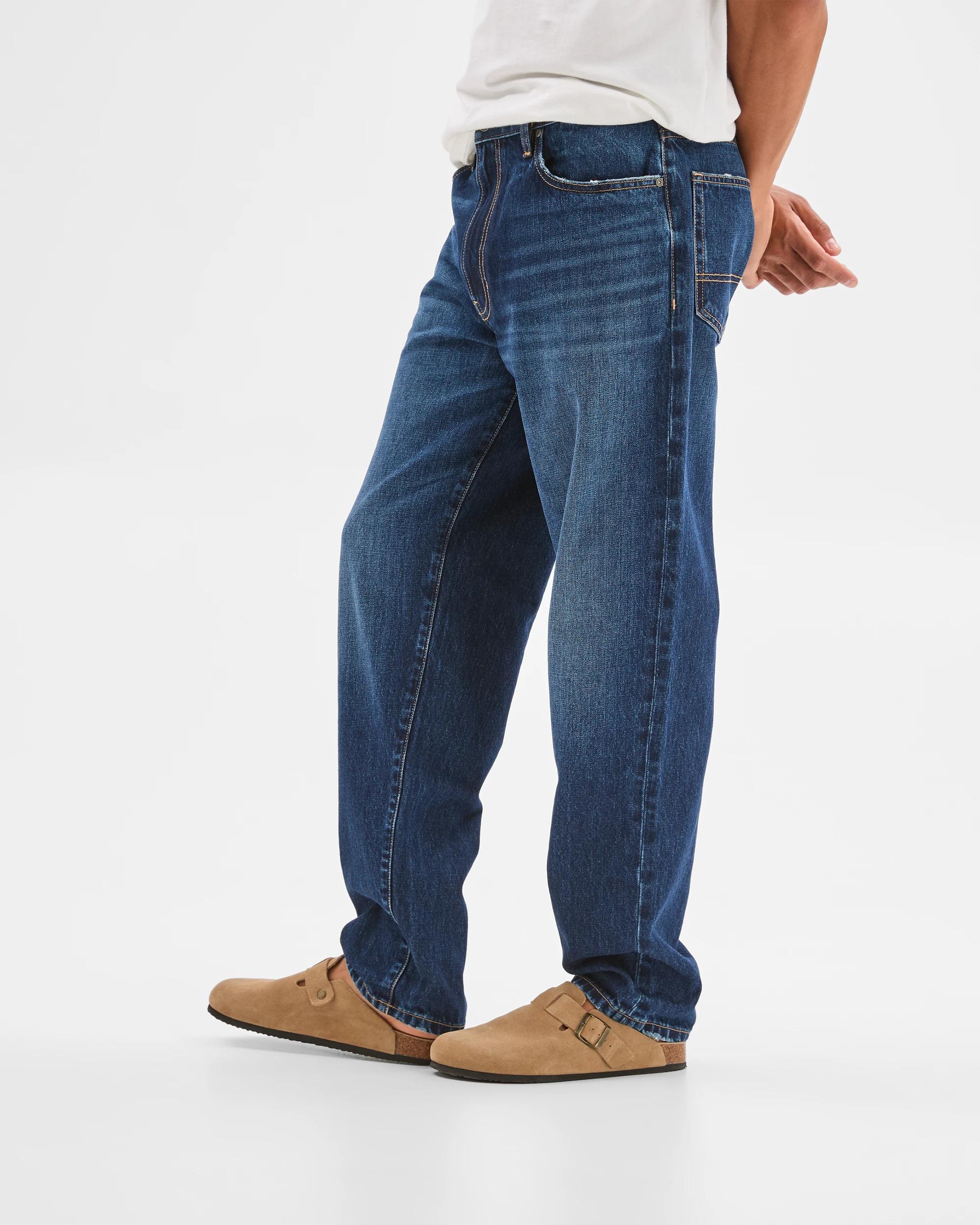 4 Target Man Relaxed Fit Denim Jeans DARK BLUE, 4 of 6
