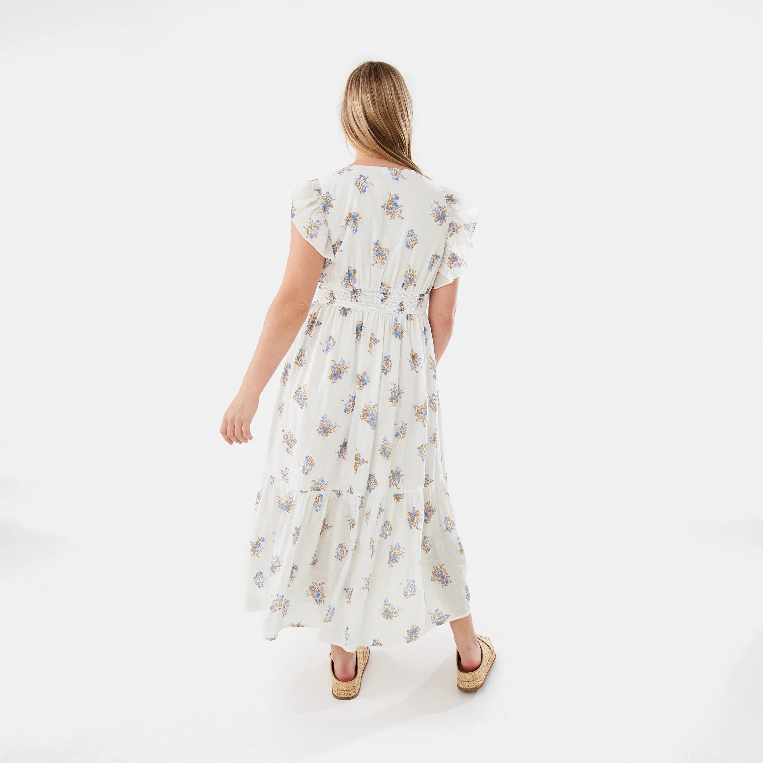3 Sleeveless Flutter Tie Detail Midi Dress Bunches, 3 of 10