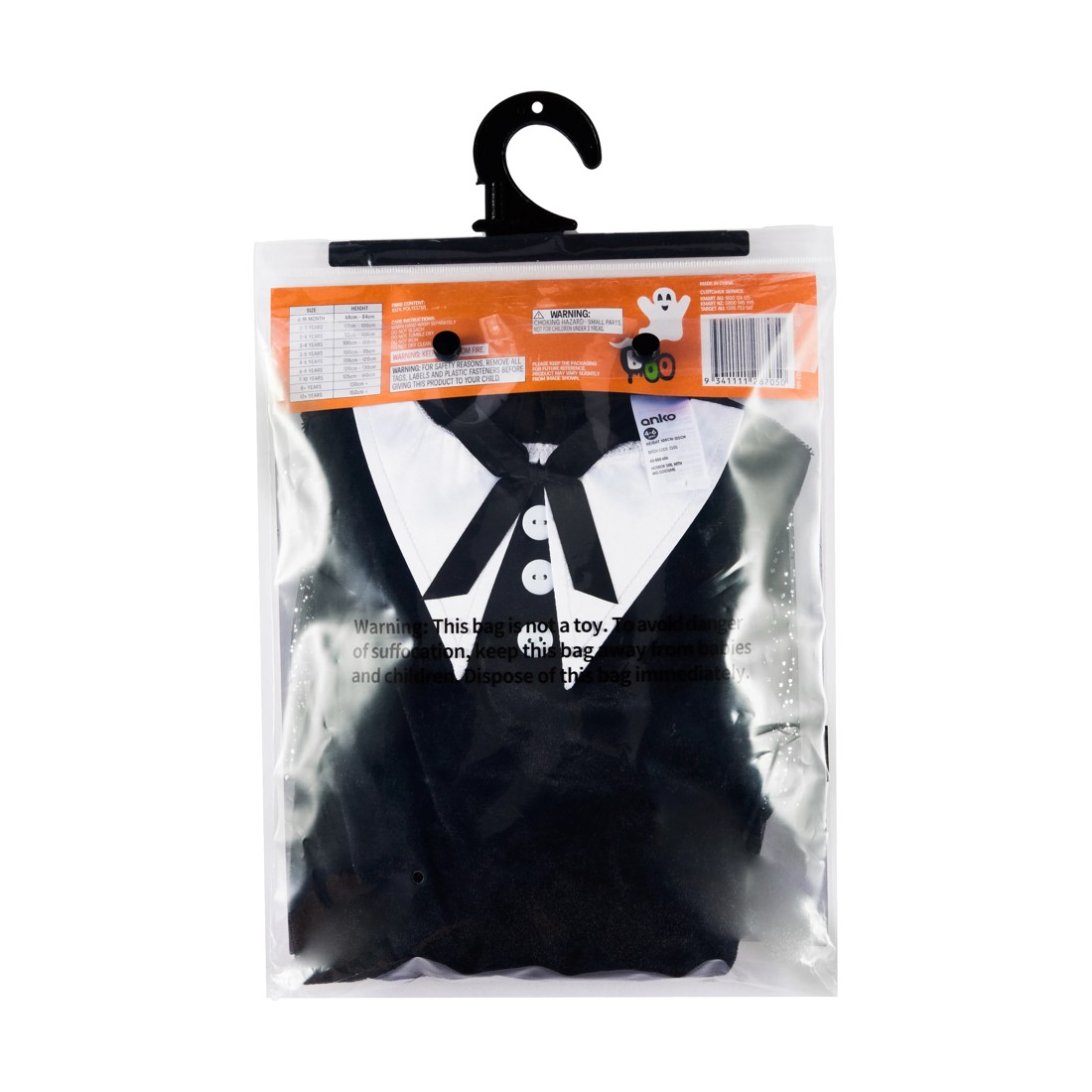 10 Horror Girl with Wig Costume - Ages 4-6, 10 of 10