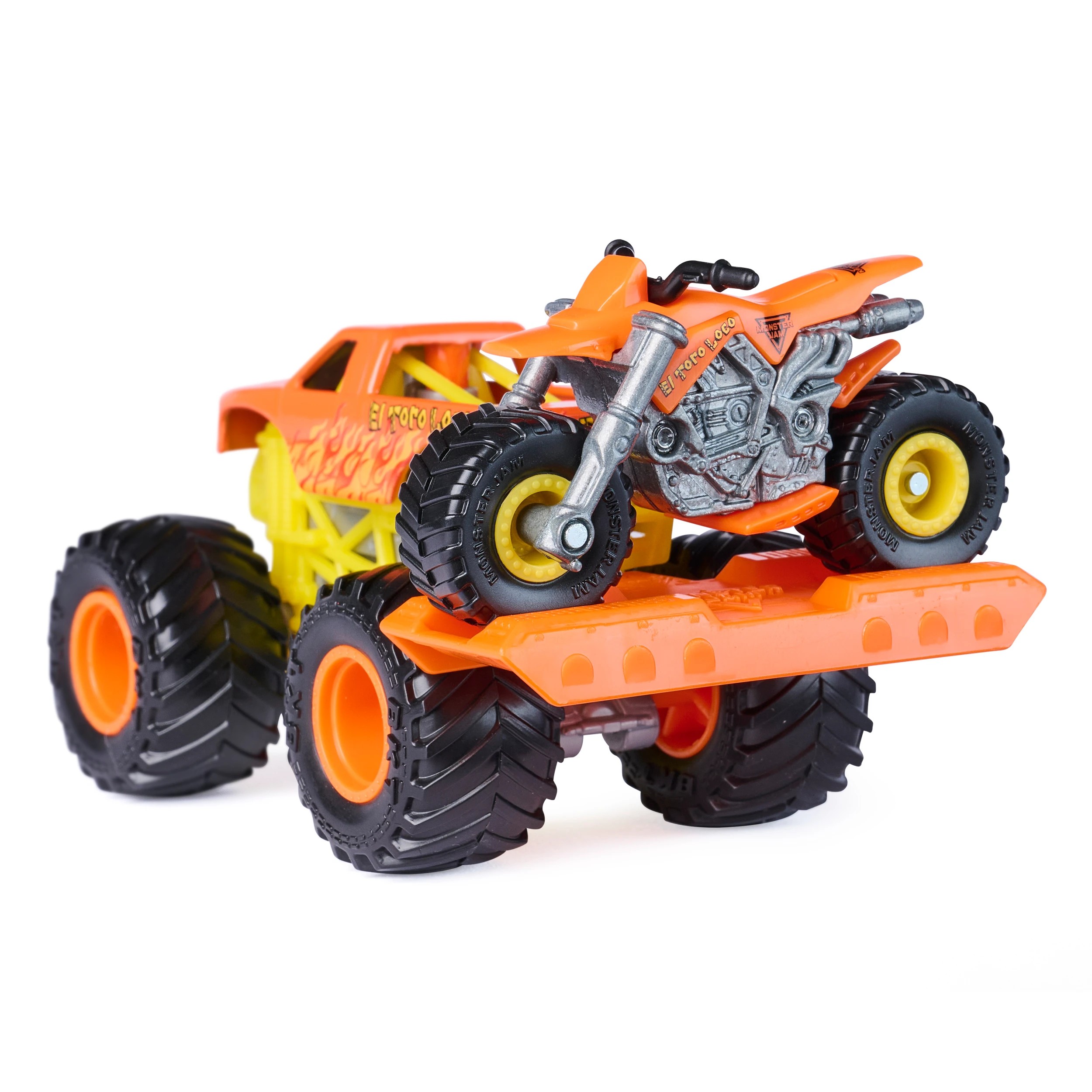 7 Monster Jam 1:64 Scale Truck and Bike Set - Assorted, 7 of 7
