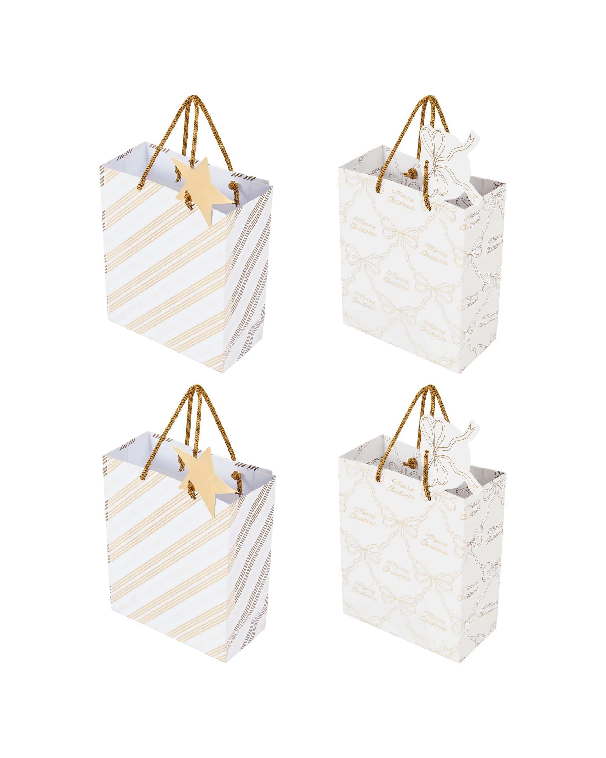 1 4 Pack Bows Small Gift Bags, 1 of 4