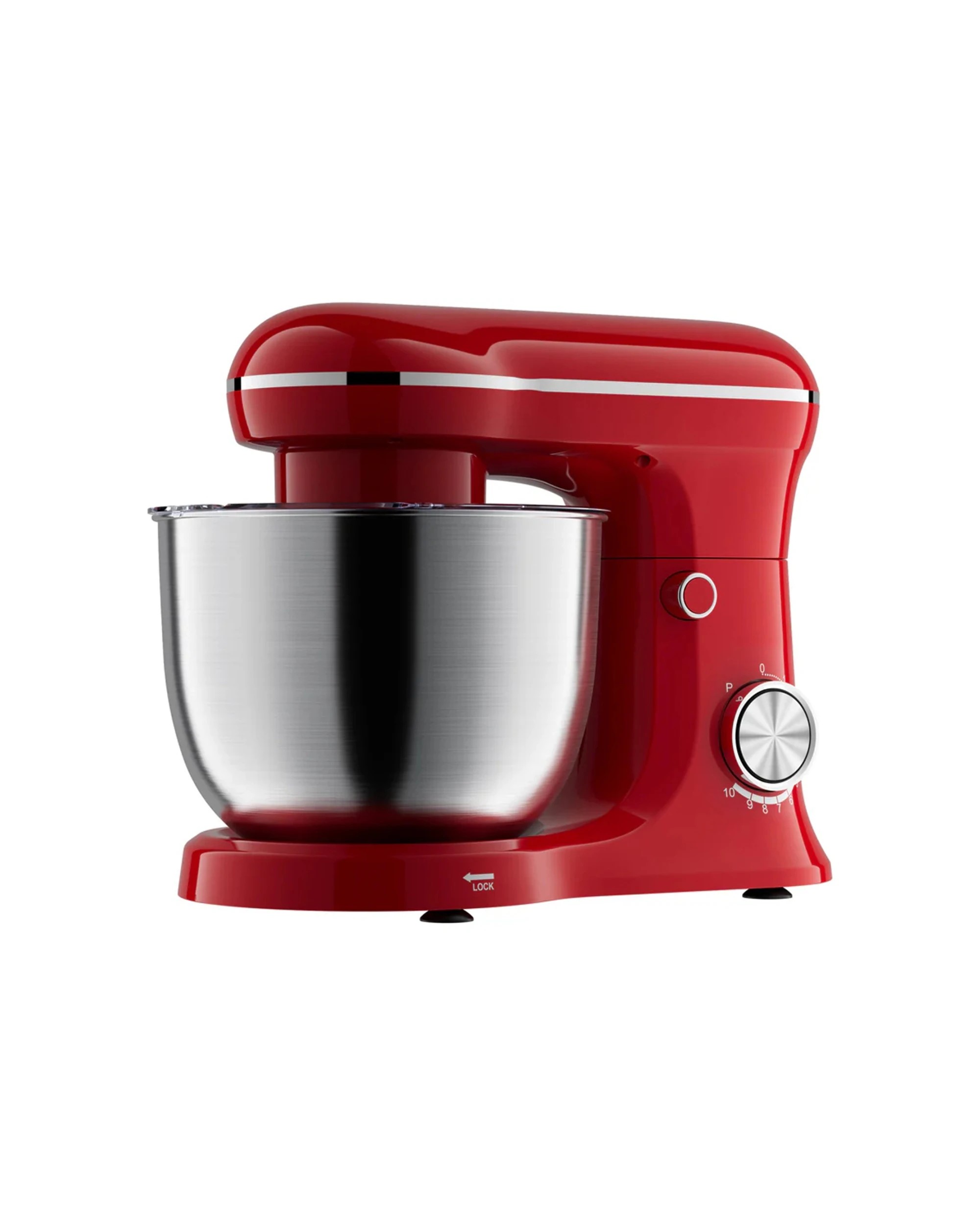 4 Healthy Choice Electric 400w Mix Master 5l Stand Mixer W/bowl/whisk/beater - Red, 4 of 6