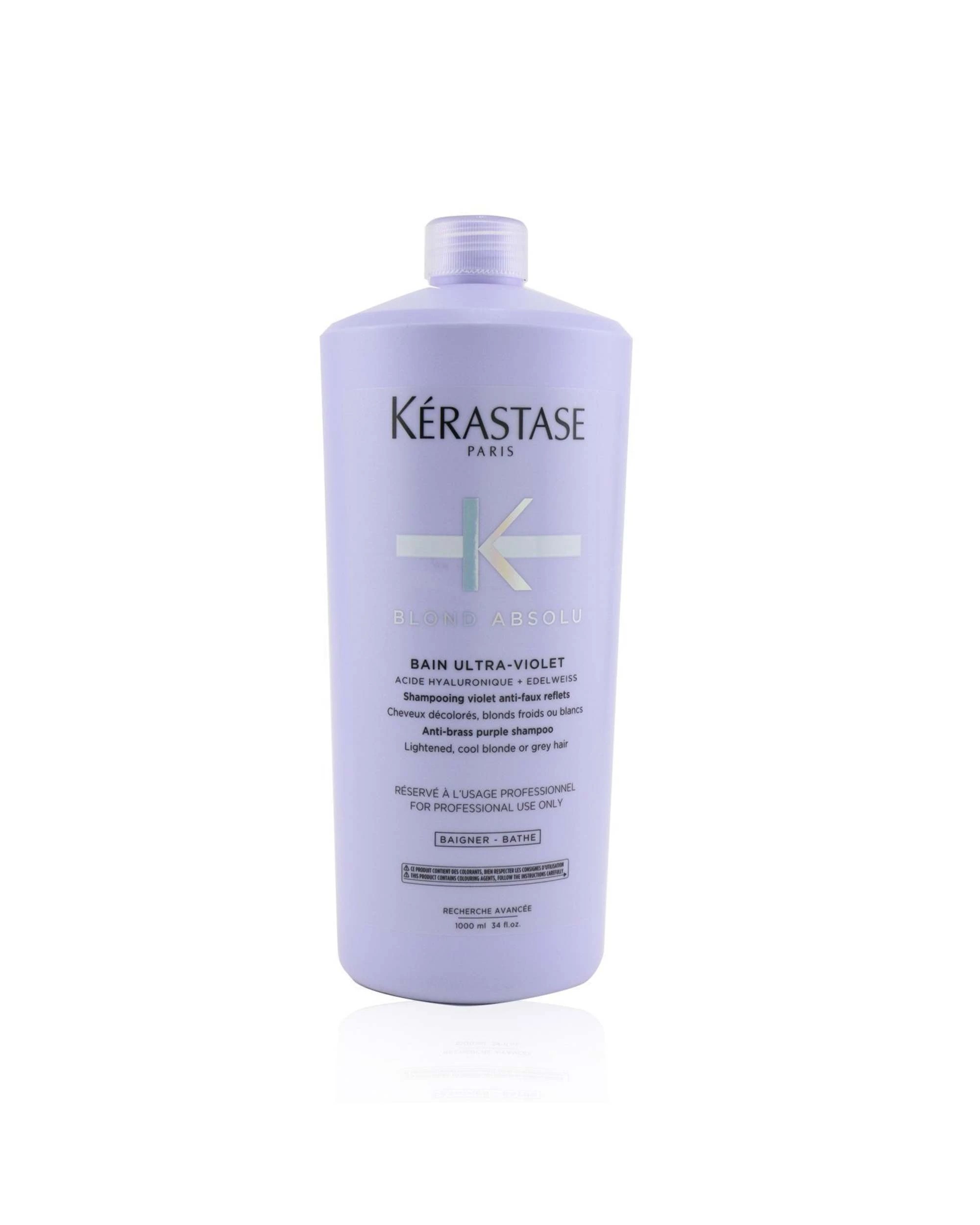 1 Kerastase Blond Absolu Bain Ultra-Violet Anti-Brass Purple Shampoo (Lightened, Cool Blonde or Grey Hair)  1000ml/34oz, 1 of 4