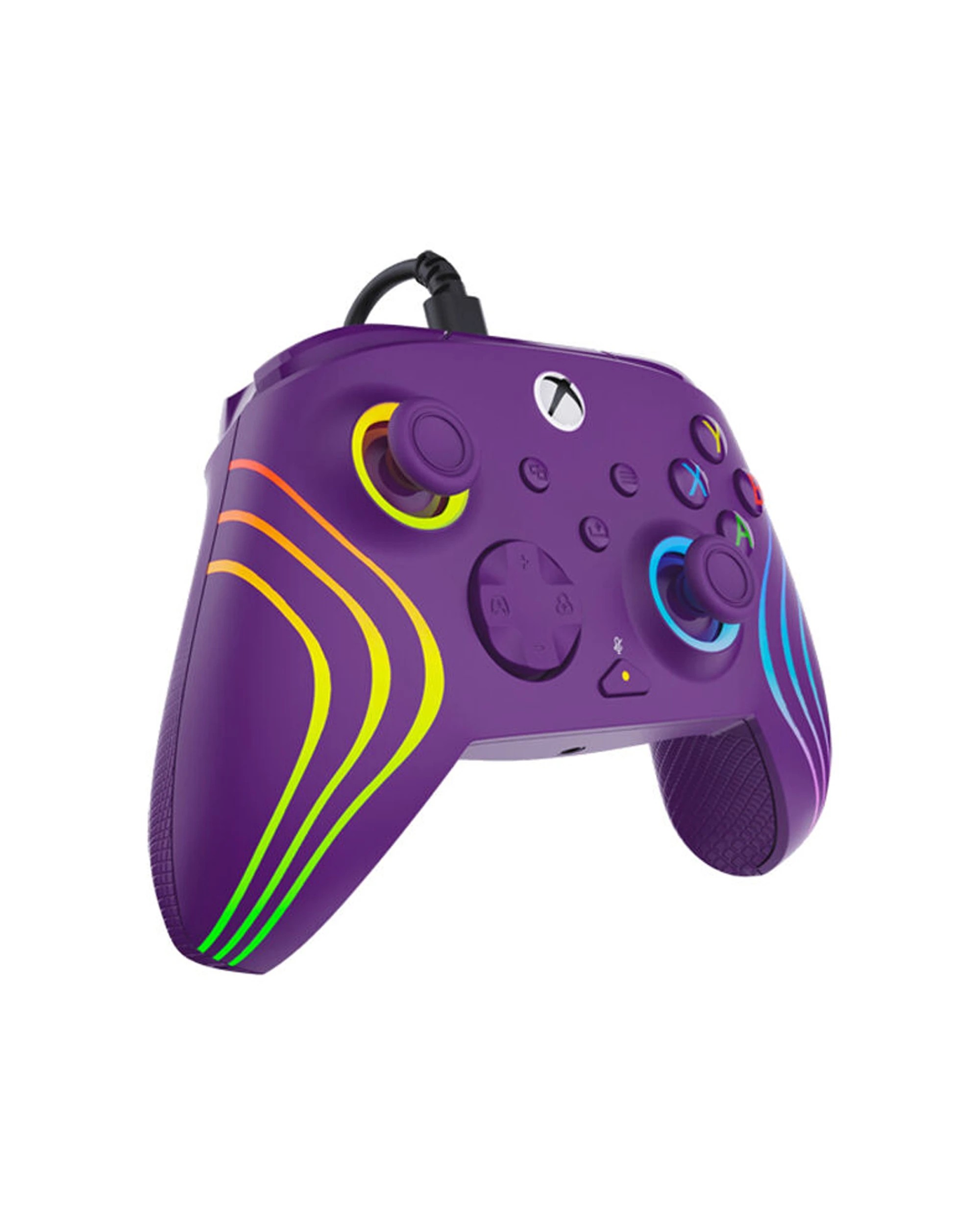 5 Turtle Beach Afterglow Wave Xbox Wired Game Controller USB 3m RGB Rumble - Purple, 5 of 7