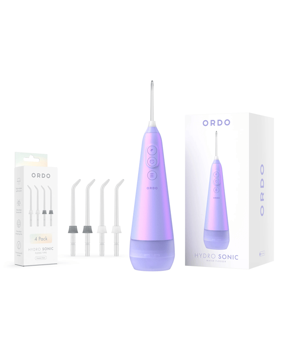 Ordo Hydro Sonic Water Flosser and 4 Pack Hydro Sonic Floss Tips