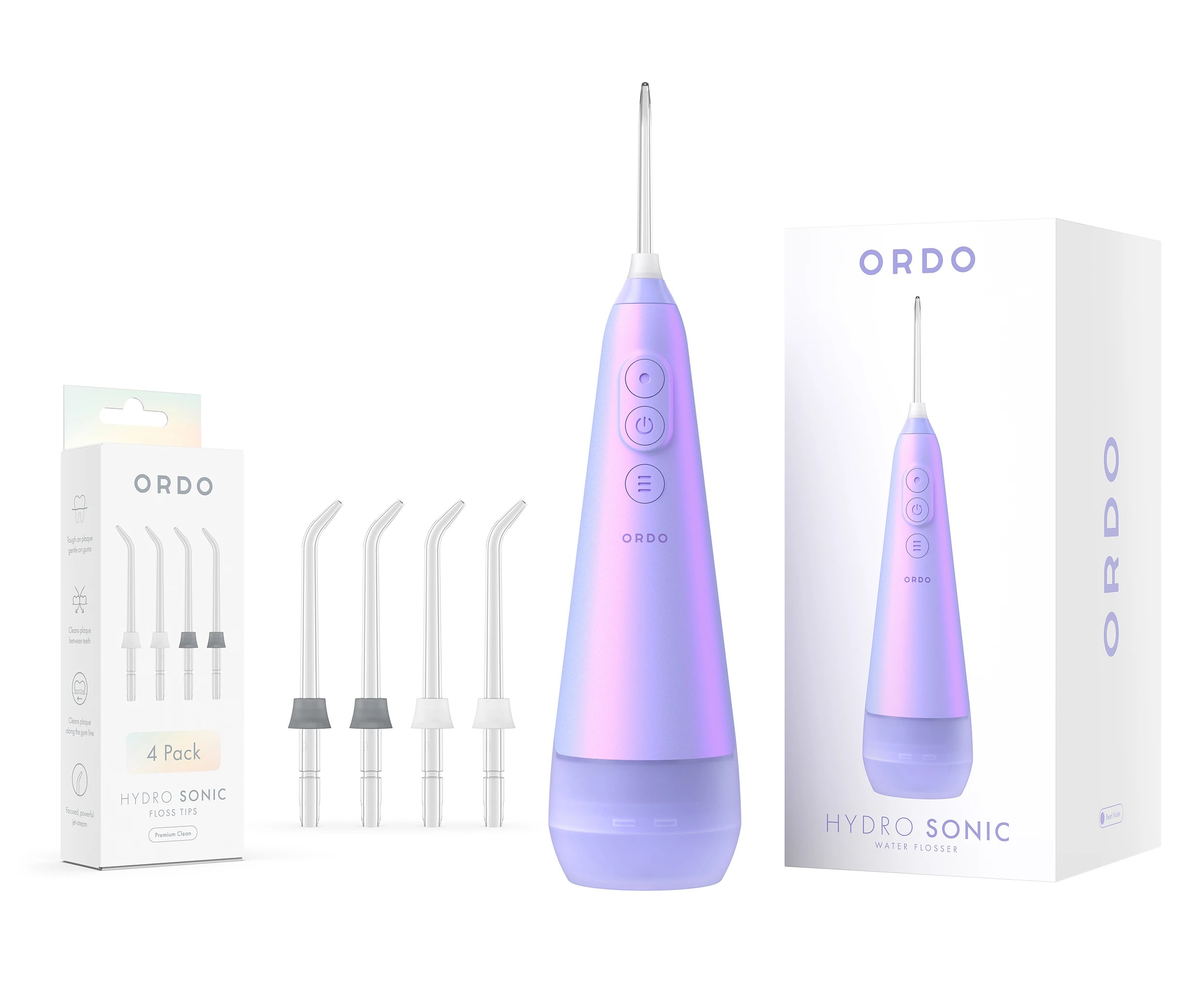 1 Ordo Hydro Sonic Water Flosser and 4 Pack Hydro Sonic Floss Tips, 1 of 9