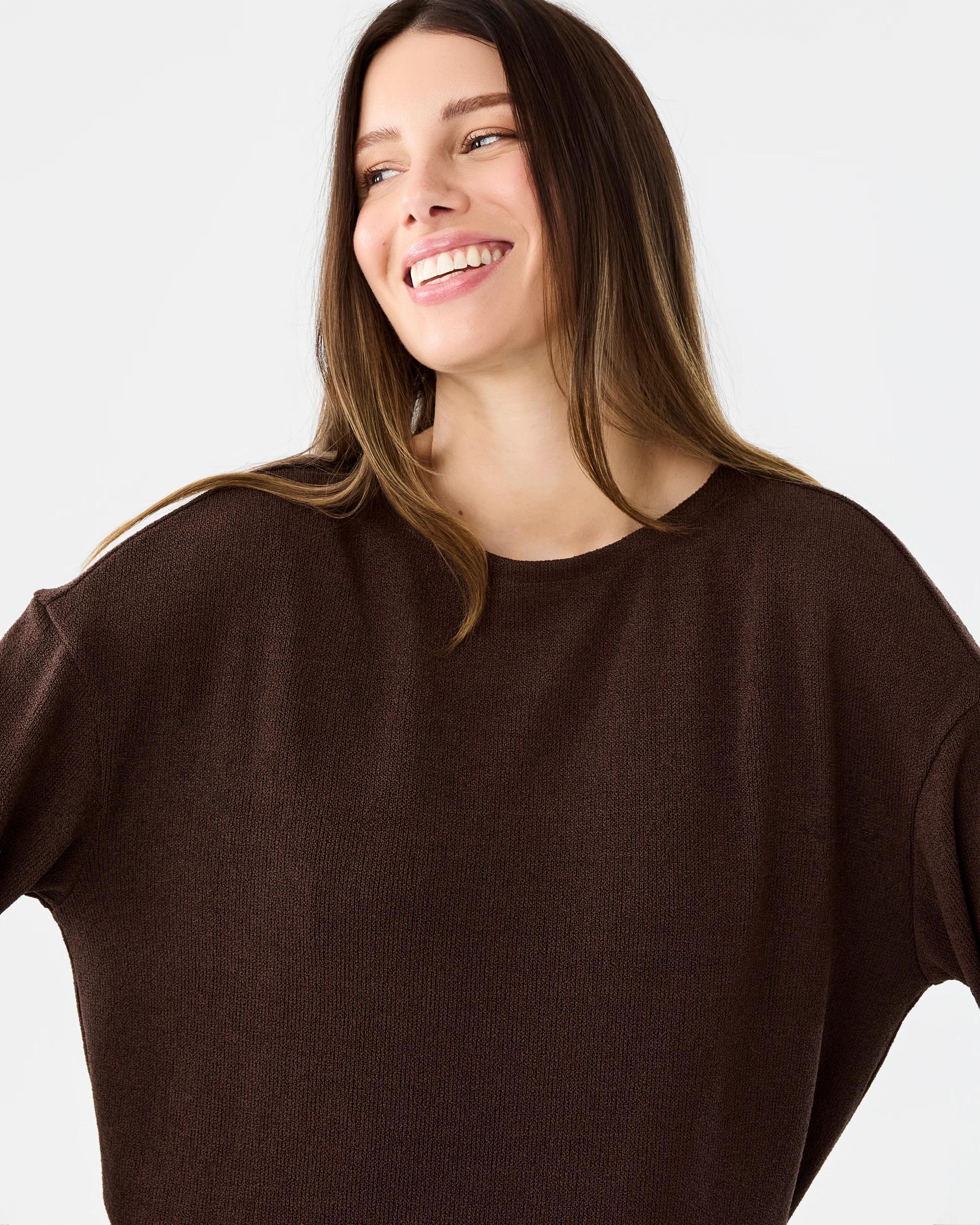 4 Long Sleeve 2-in-1 Jumper Maxi Dress Cbean, 4 of 6