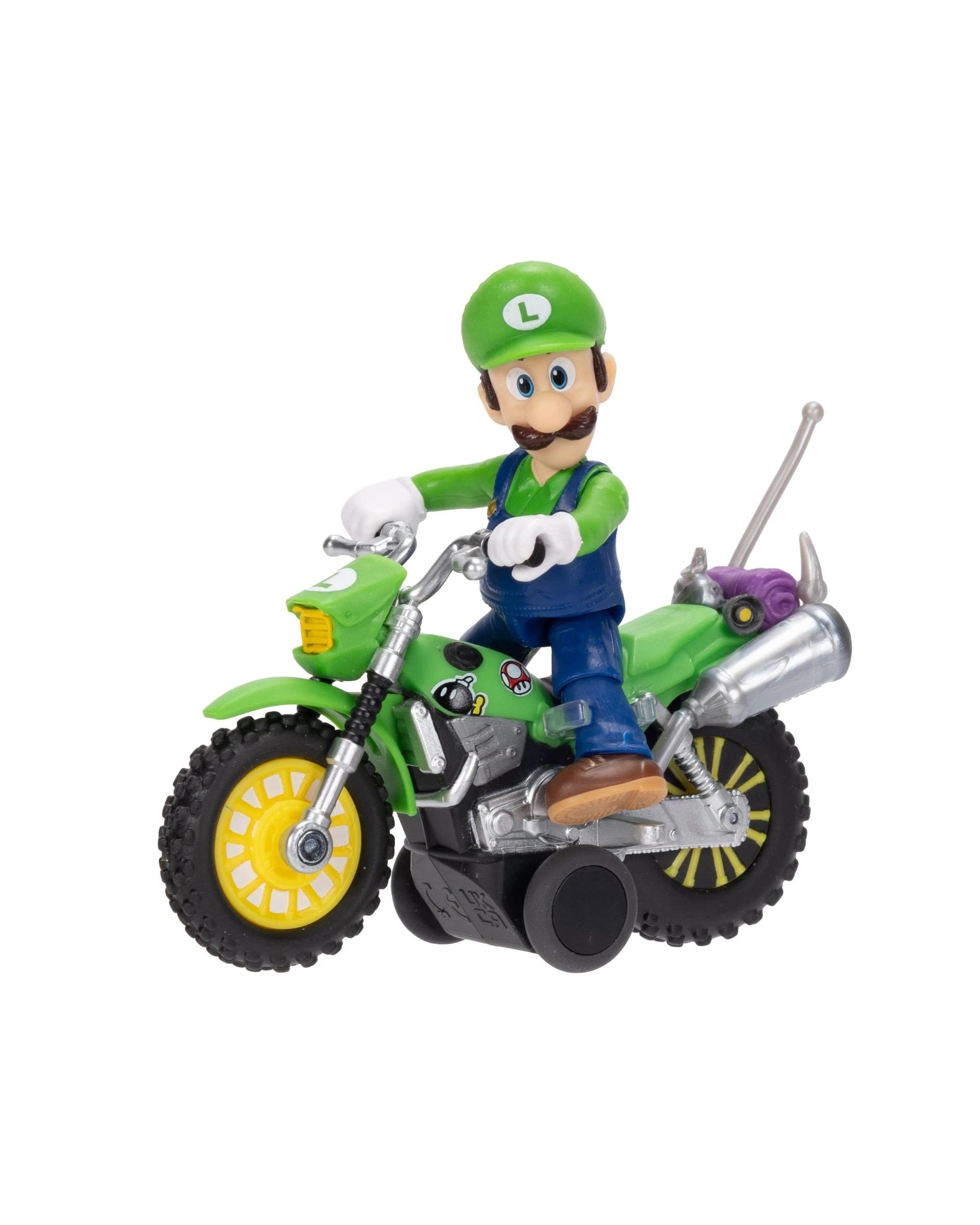 8 The Super Mario Galaxy Movie Pull Back Racer Luigi Figure, 8 of 10