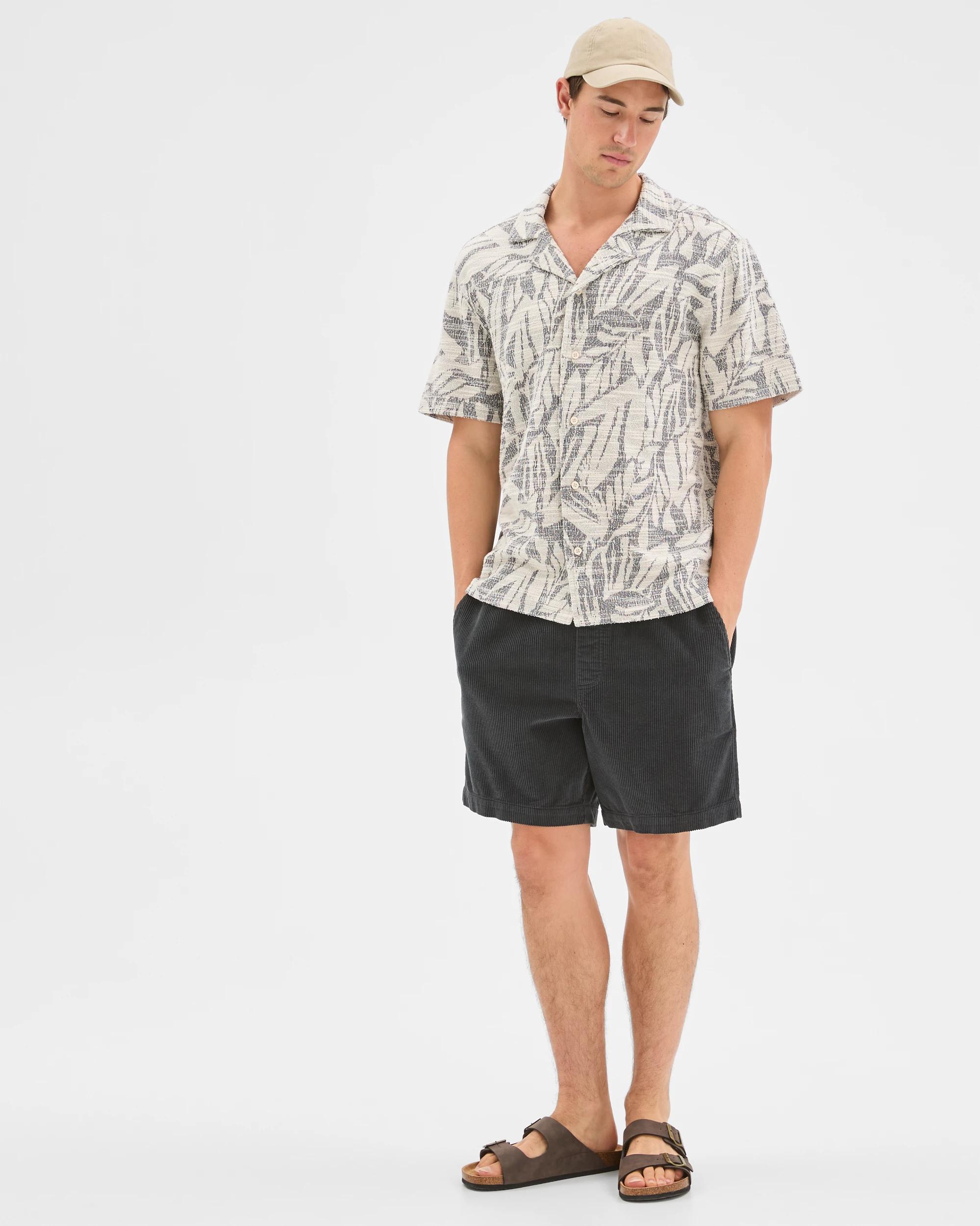 3 Commons Australian Cotton Blend Jacquard Resort Shirt , 3 of 6