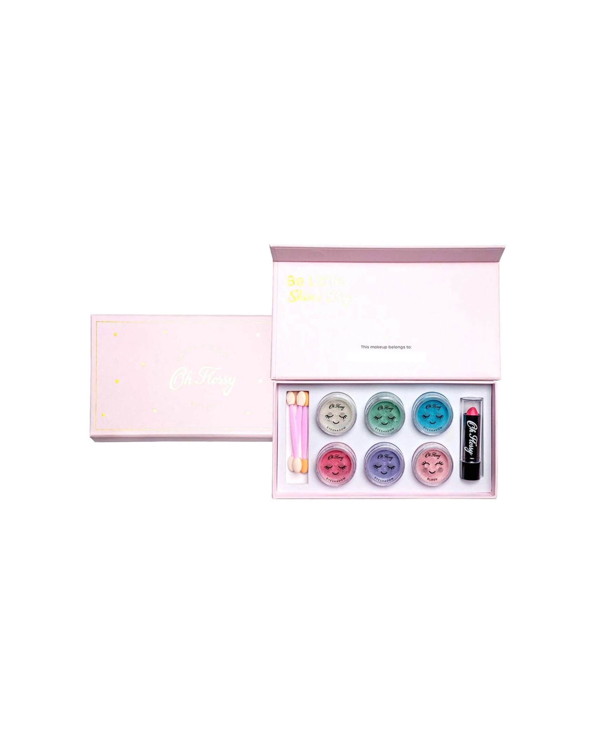 1 Oh Flossy 10pc Deluxe Makeup Cosmetic Set - Pink, 1 of 7
