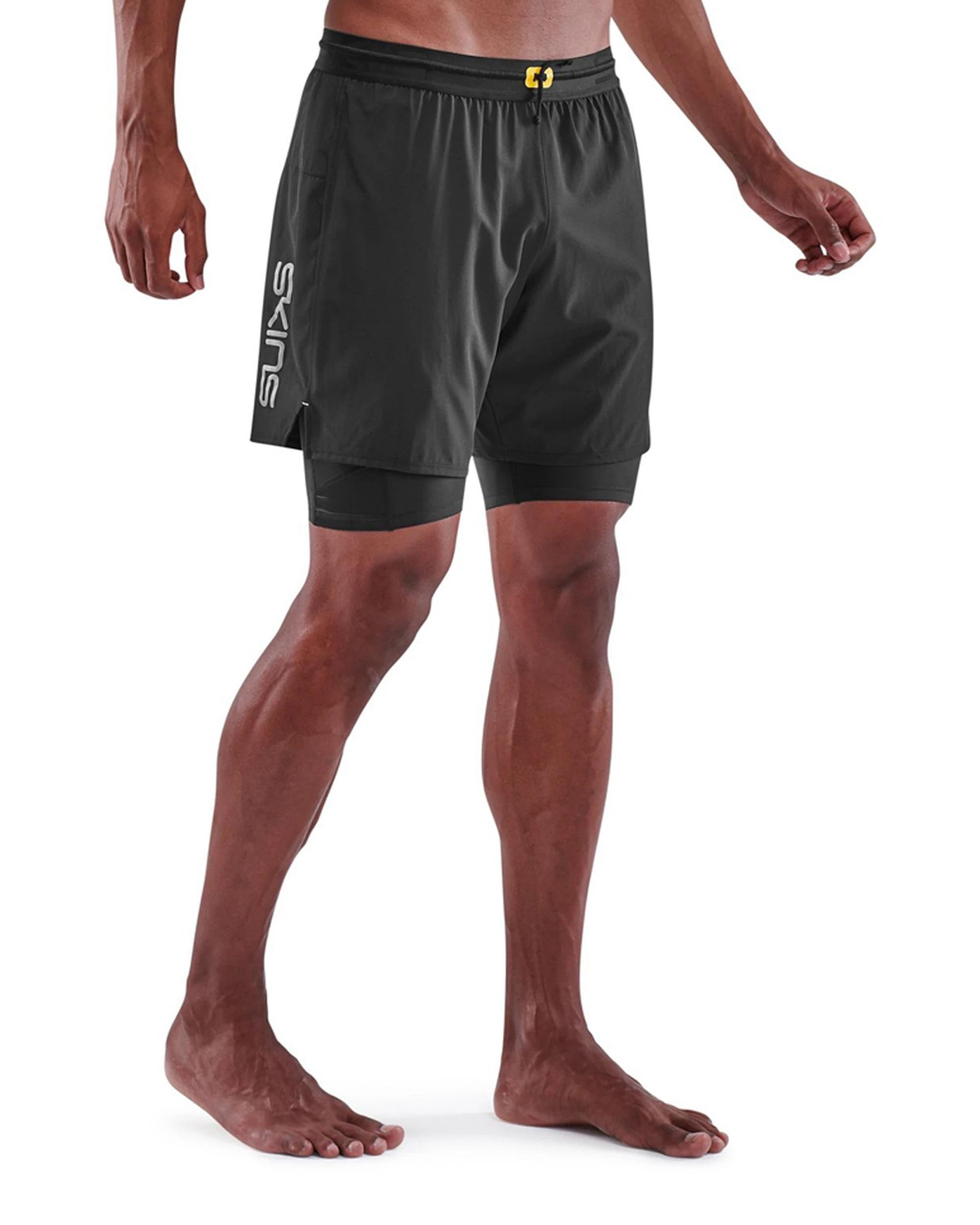 1 SKINS Compression Men's Series-3 Clothing Superpose Tight BLACK, 1 of 3