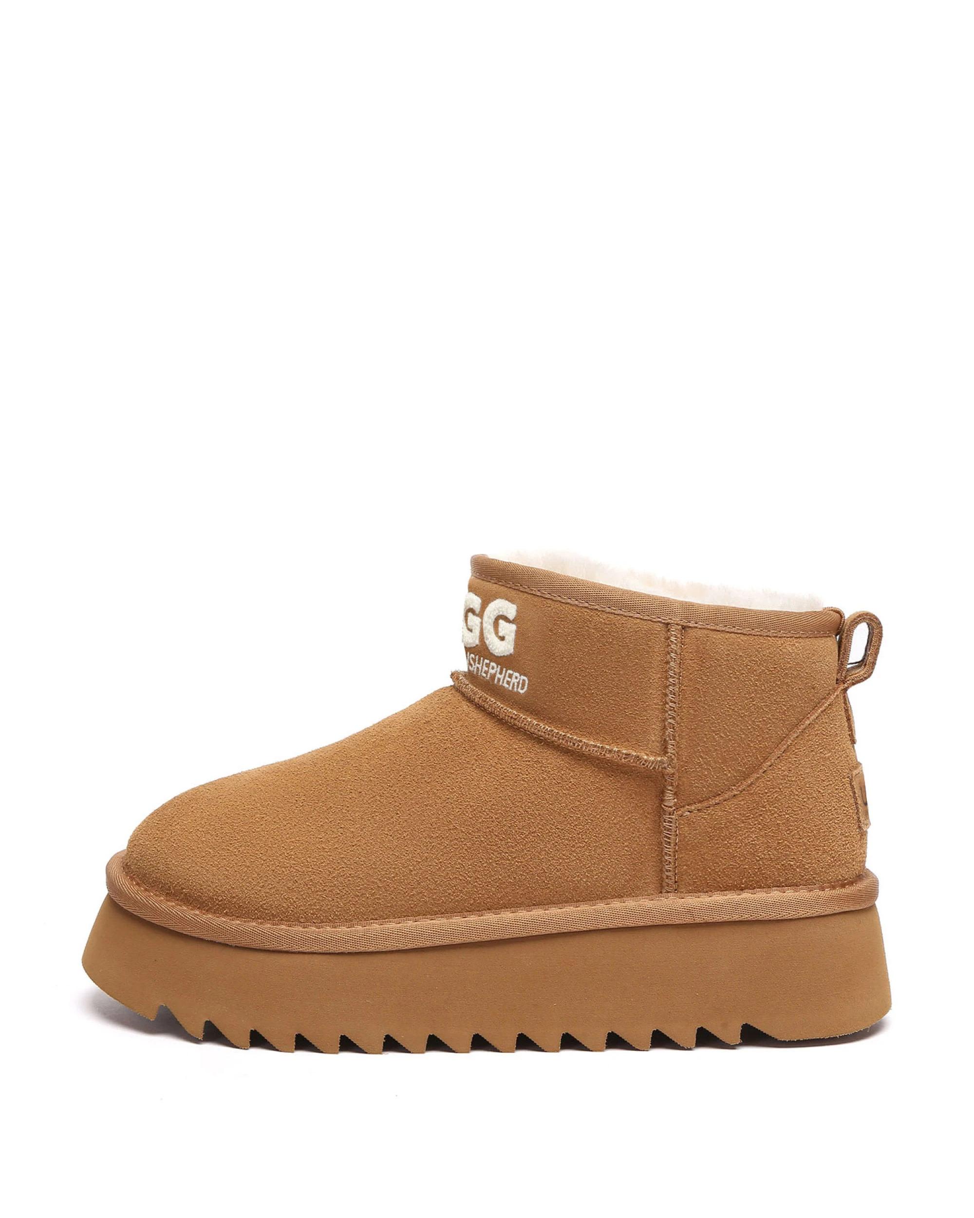 4 Australian Shepherd UGG Helia Platform Boots CHESTNUT, 4 of 5