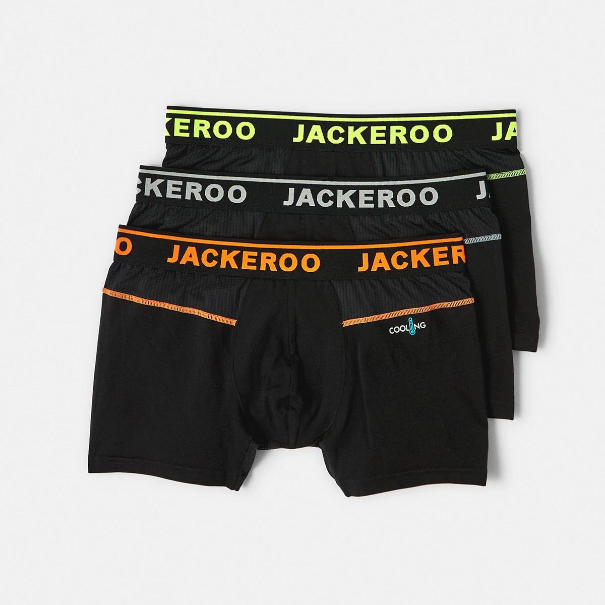 1 3 Pack Cooling Trunks BLACK FLUORO, 1 of 8