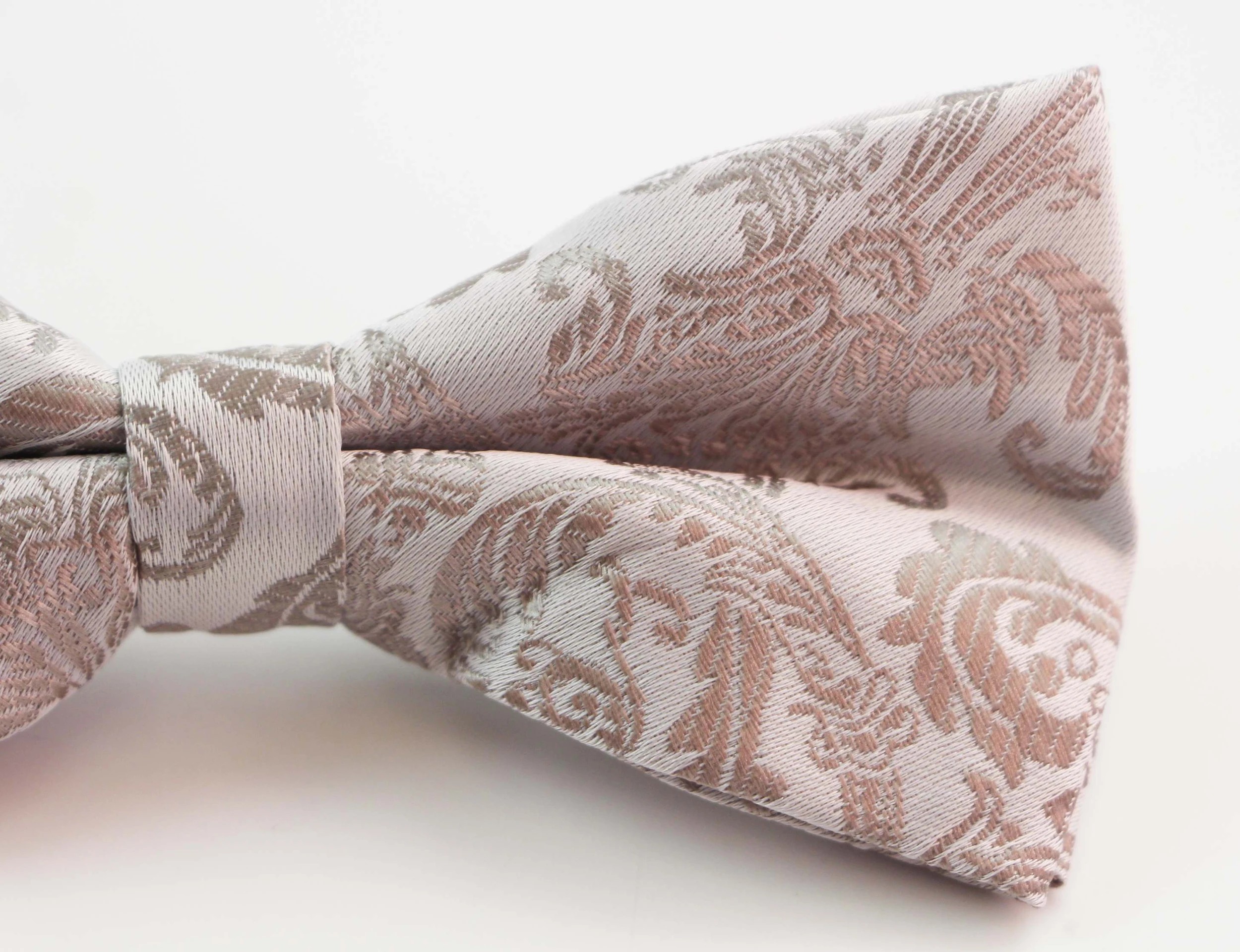 3 Zasel Mens Light Grey Patterned Bow Tie - Multi, 3 of 4