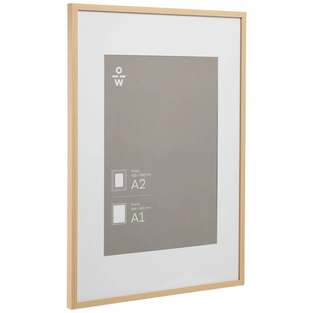 1 Officeworks Poster Frame A1 Oak, 1 of 4