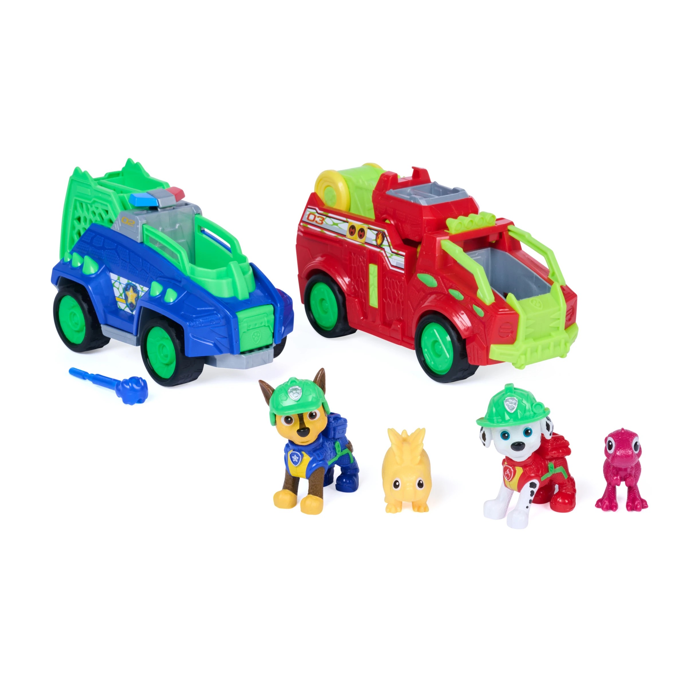 2 2 Pack PAW Patrol The Dino Movie: Dino Rescue Vehicle, 2 of 8