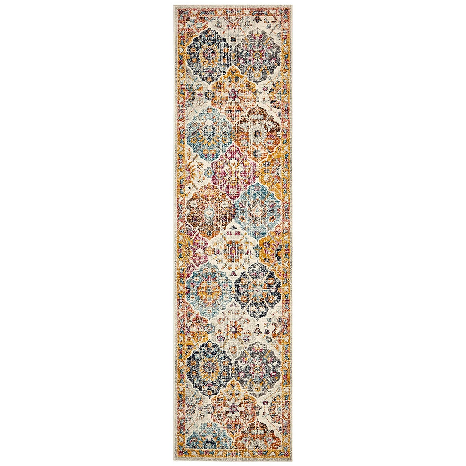 2 Common Ground Rugs Gallery 861 500x80cm Runner - Extra Large Pet Friendly Rug - Multi, 2 of 7