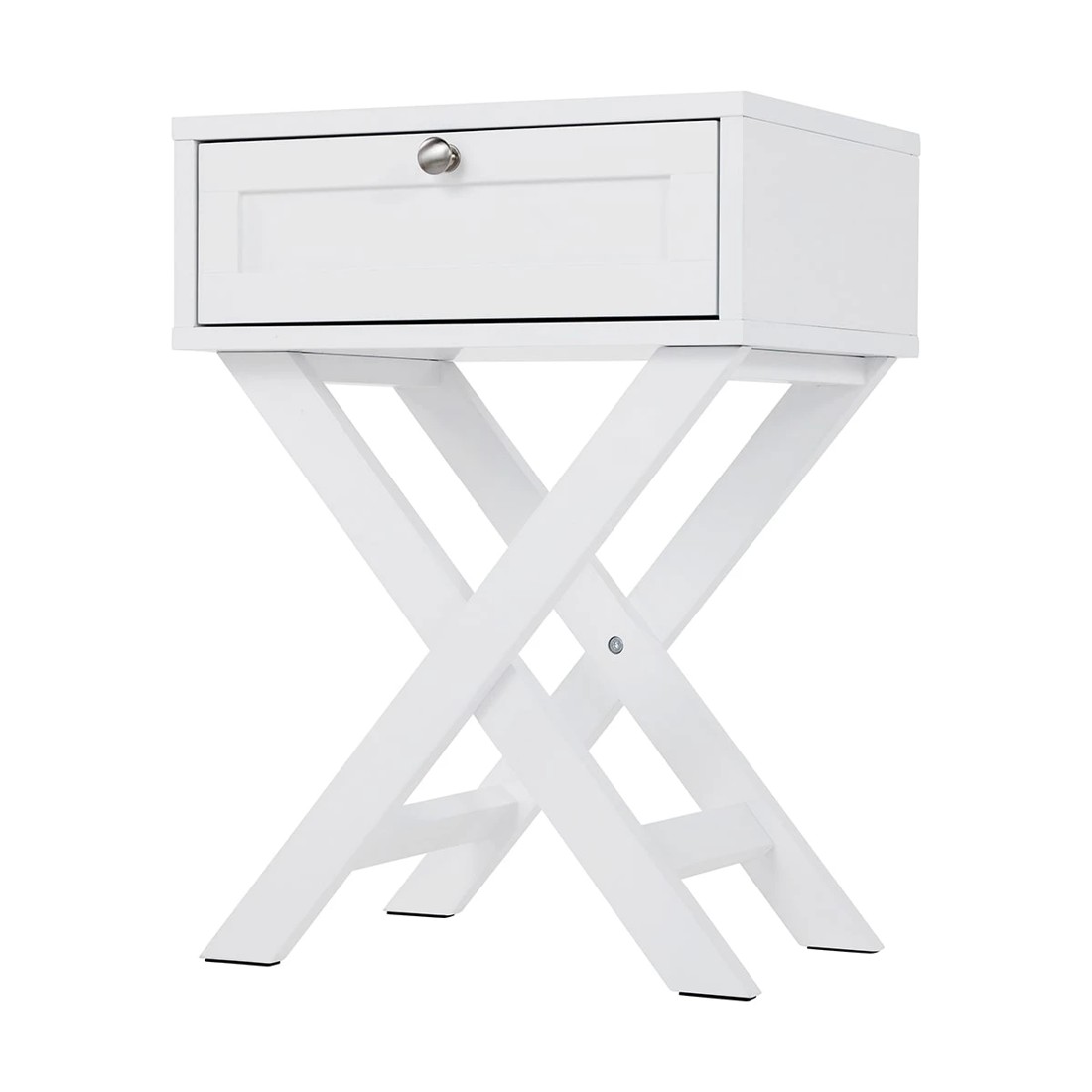 1 Hamptons Bedside Table with Drawer, 1 of 9