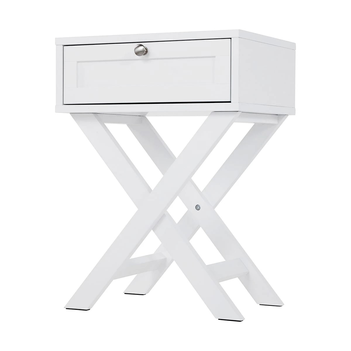1 Hamptons Bedside Table with Drawer, 1 of 9