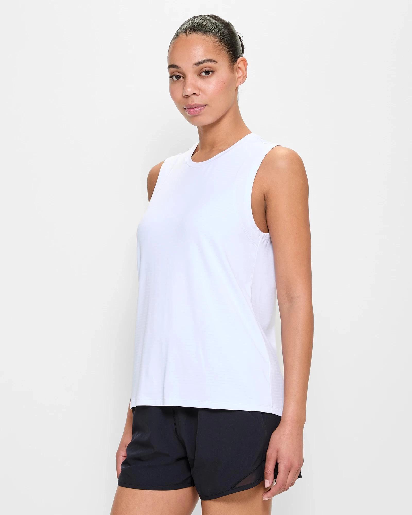 3 Target Active Performance Running Muscle Tank Top WHITE, 3 of 5